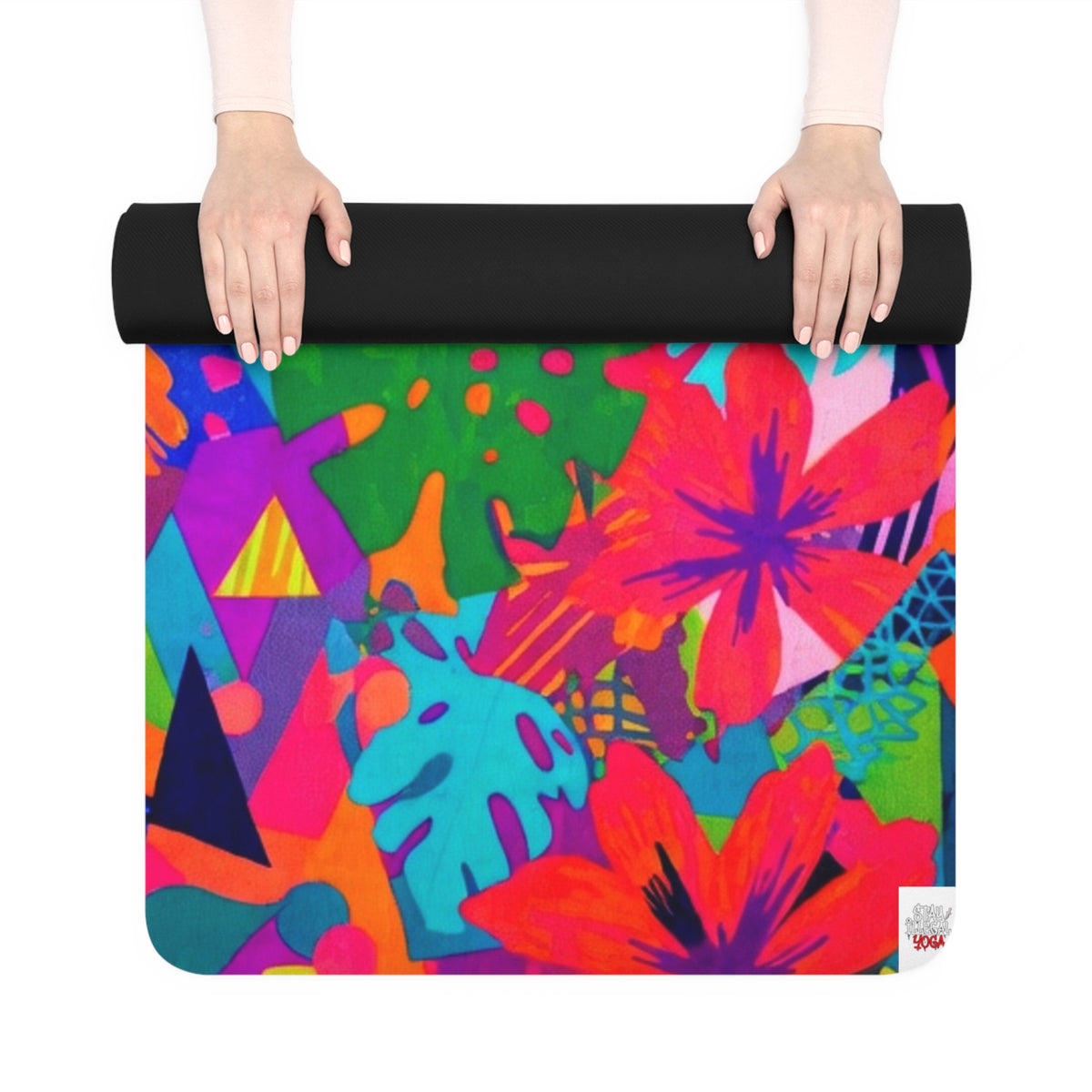 Illegal Floral Yoga Mat — Non-Slipl Pianted Plant Design