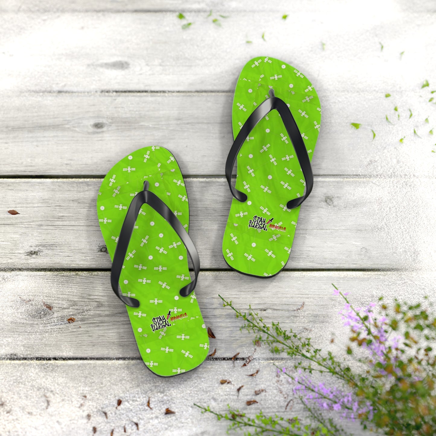 Satellite Flip Flops – Stay Illegal Satellite Lime