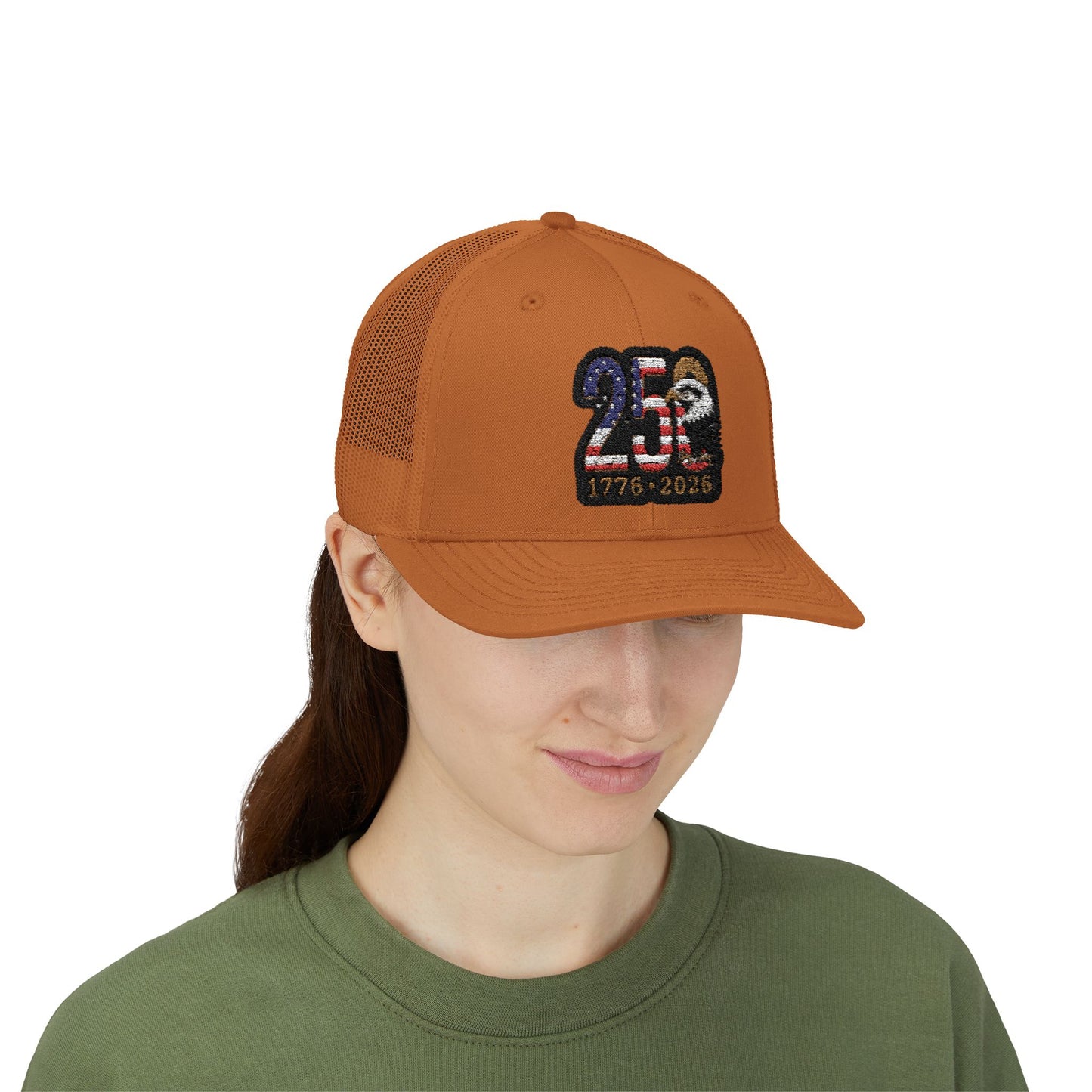 Stay Illegal Trucker Cap — USA 250th Anniversary Eagle Patch