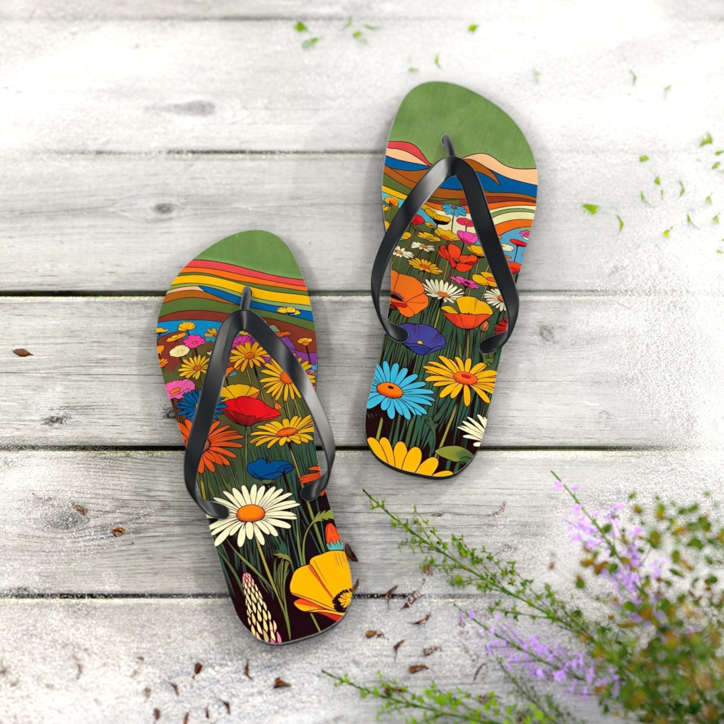 Flower Flip Flops – Fields Of Elysium