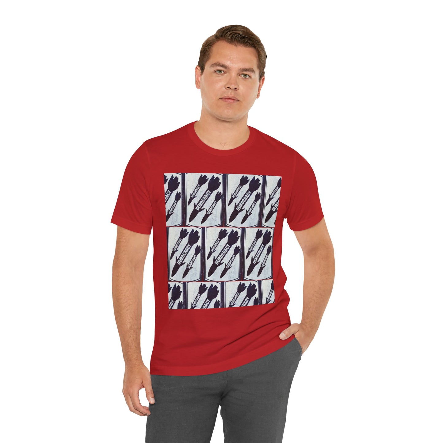 Protest T‑Shirt — DEMOCRATIC MISSILES