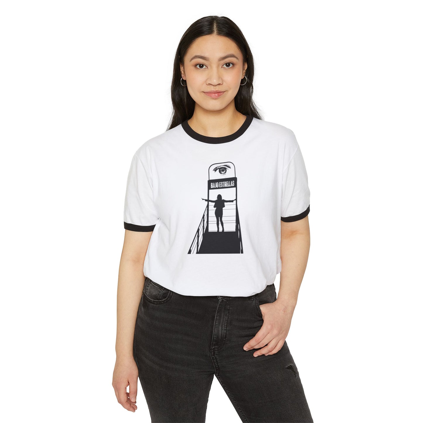 Stay Illegal Ringer T-Shirt — Bajo Estrellas