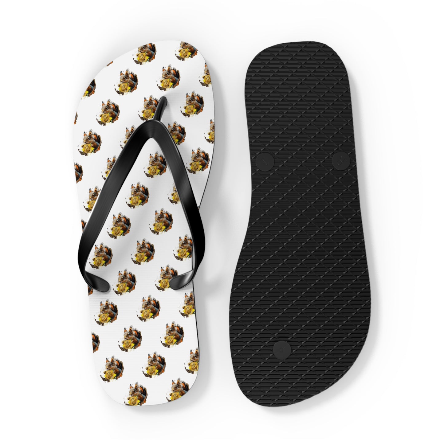 BitCoin Squirrel Flip Flops – Protest Finance
