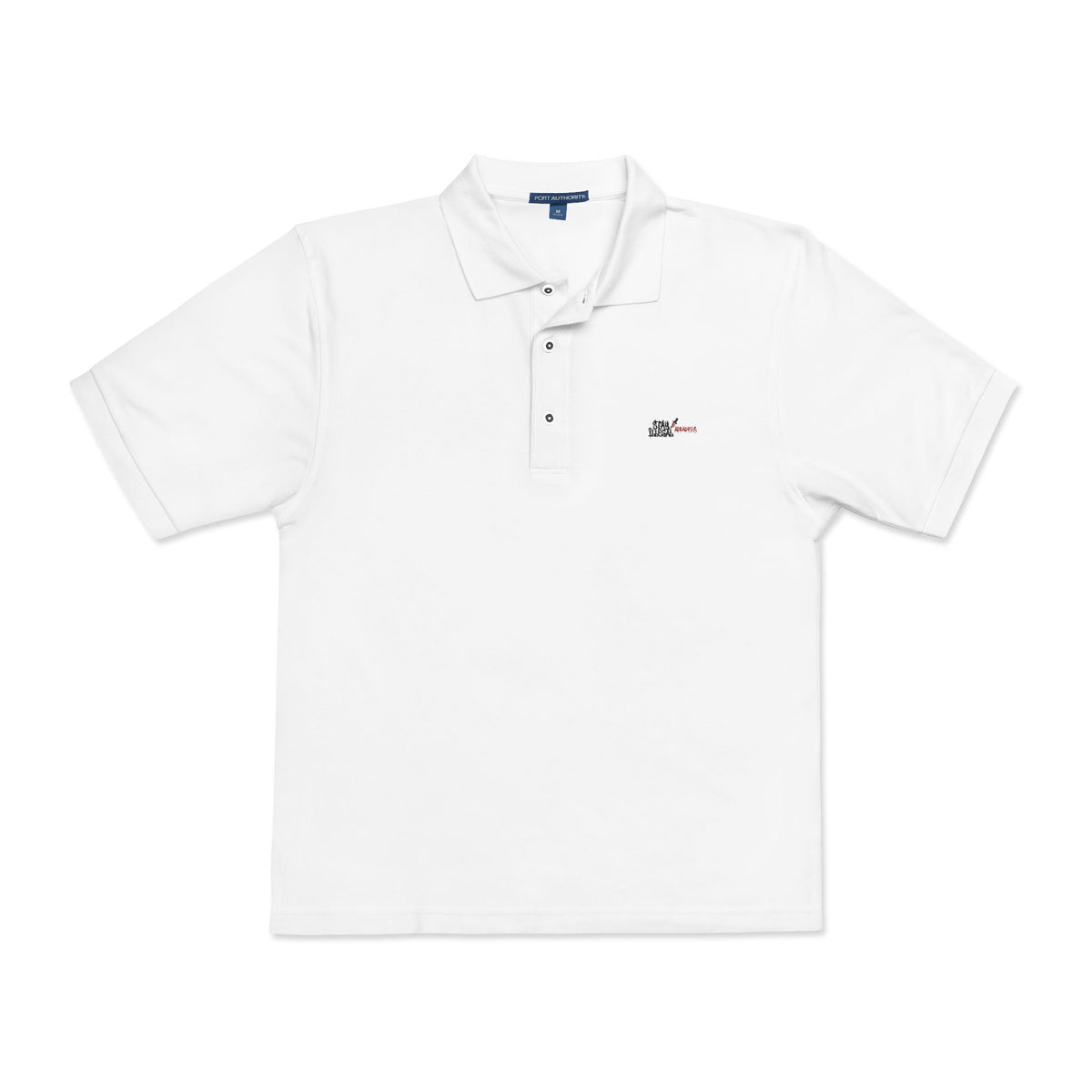 Black Colletion Polo‑Shirt — "Stay Illegal"