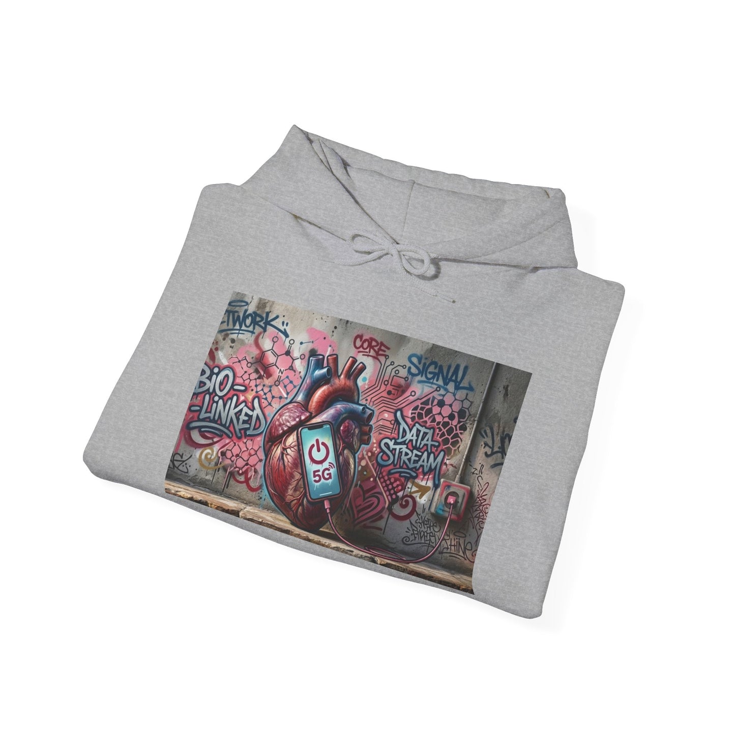 Stay Illegal Graffiti Hoodie - Mobile Heart