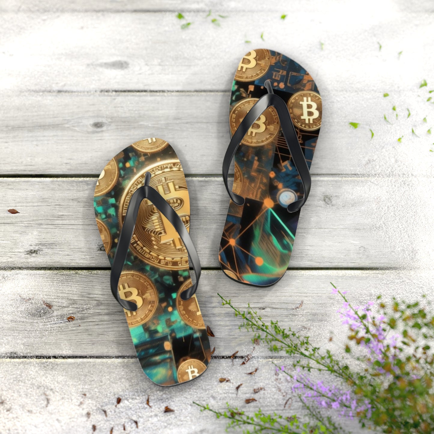 BitCoin Flip Flops – Financial Beach