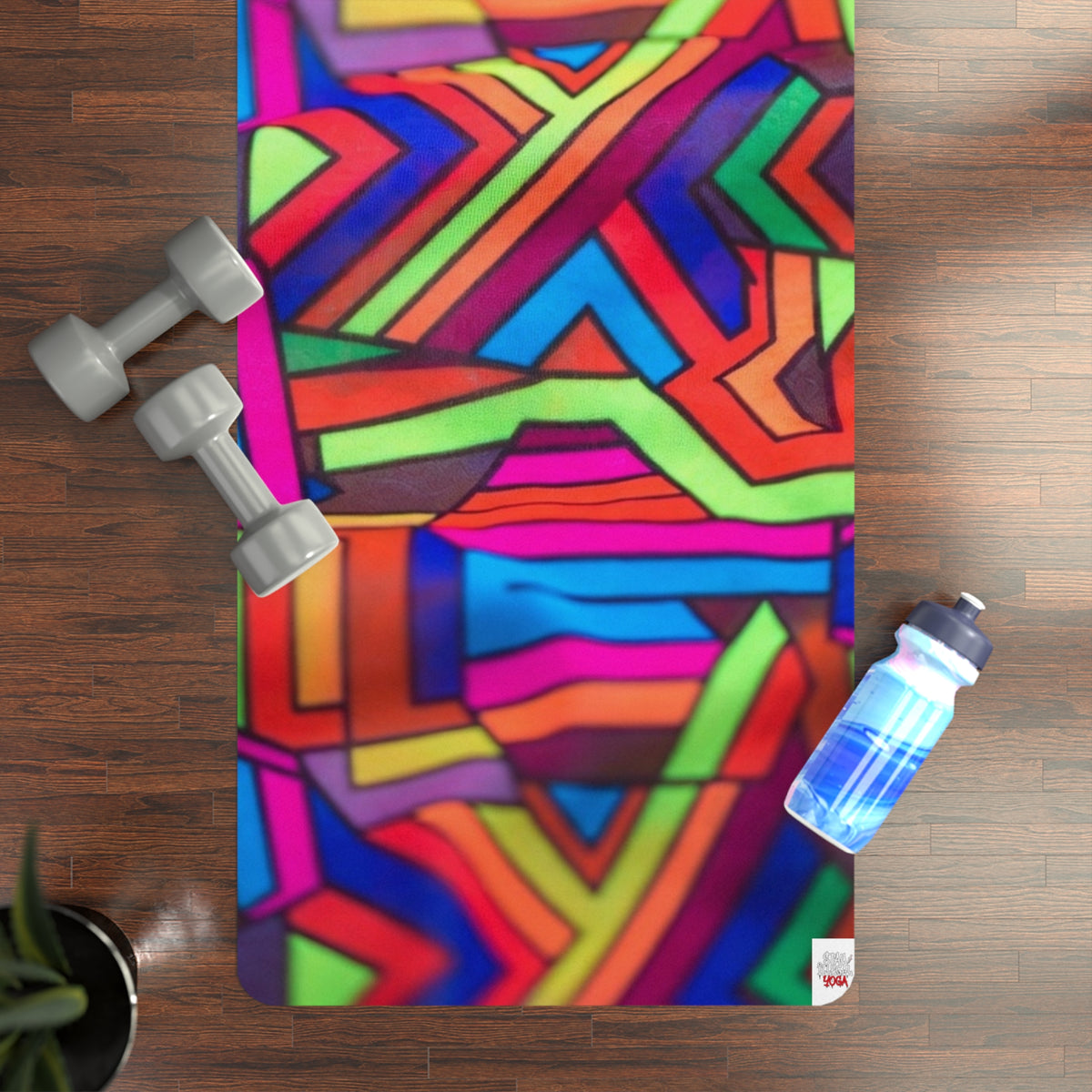 Illegal Funky Yoga Mat — Non-Slip Vibrant Patern Design