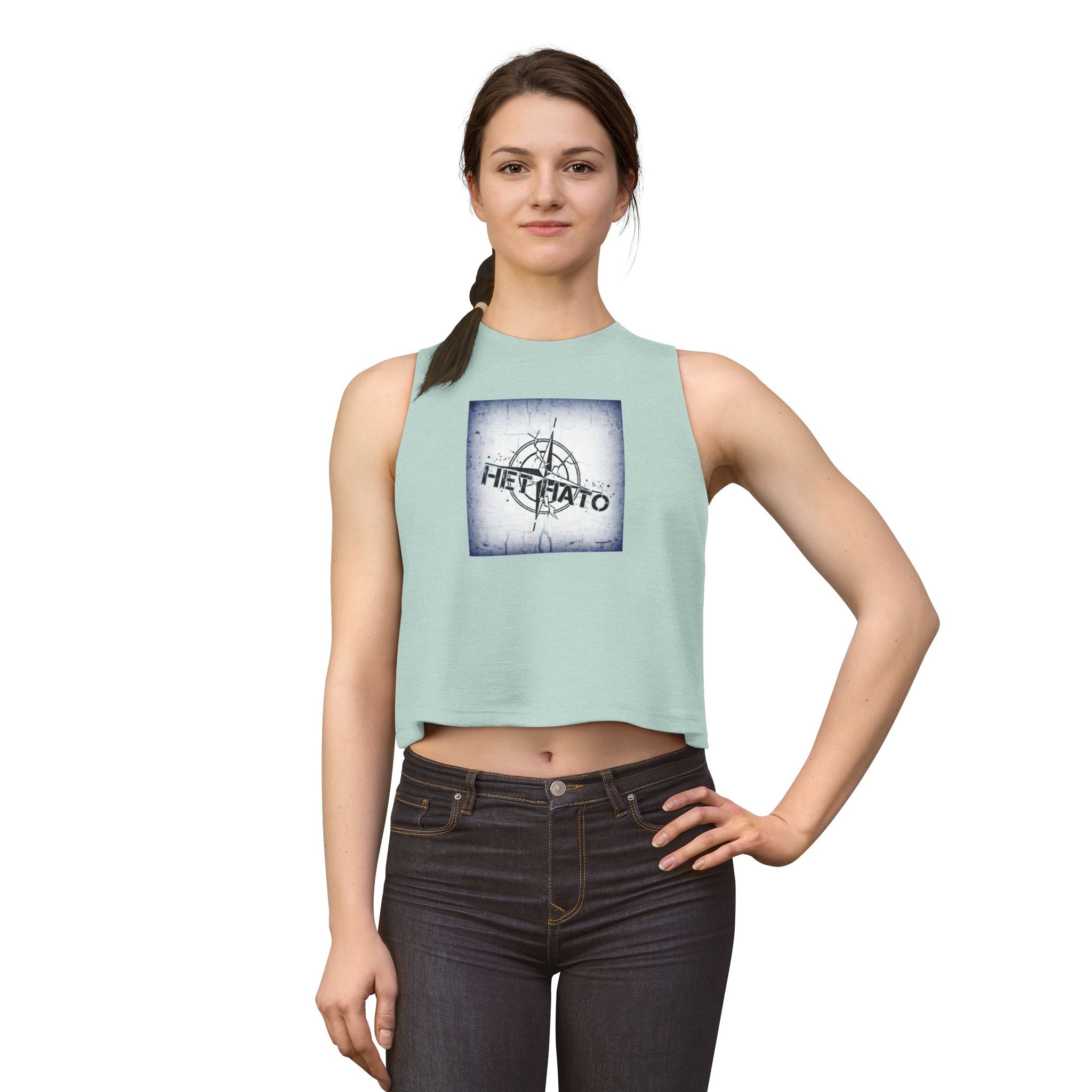 Crop Top — "NO To NATO" Women's BLUE/Russian