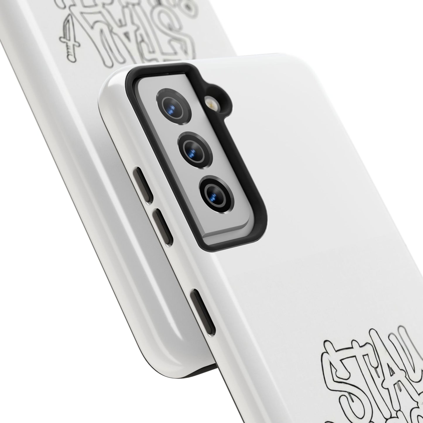 Coque de téléphone Stay Illegal - Blanc/Rouge robuste