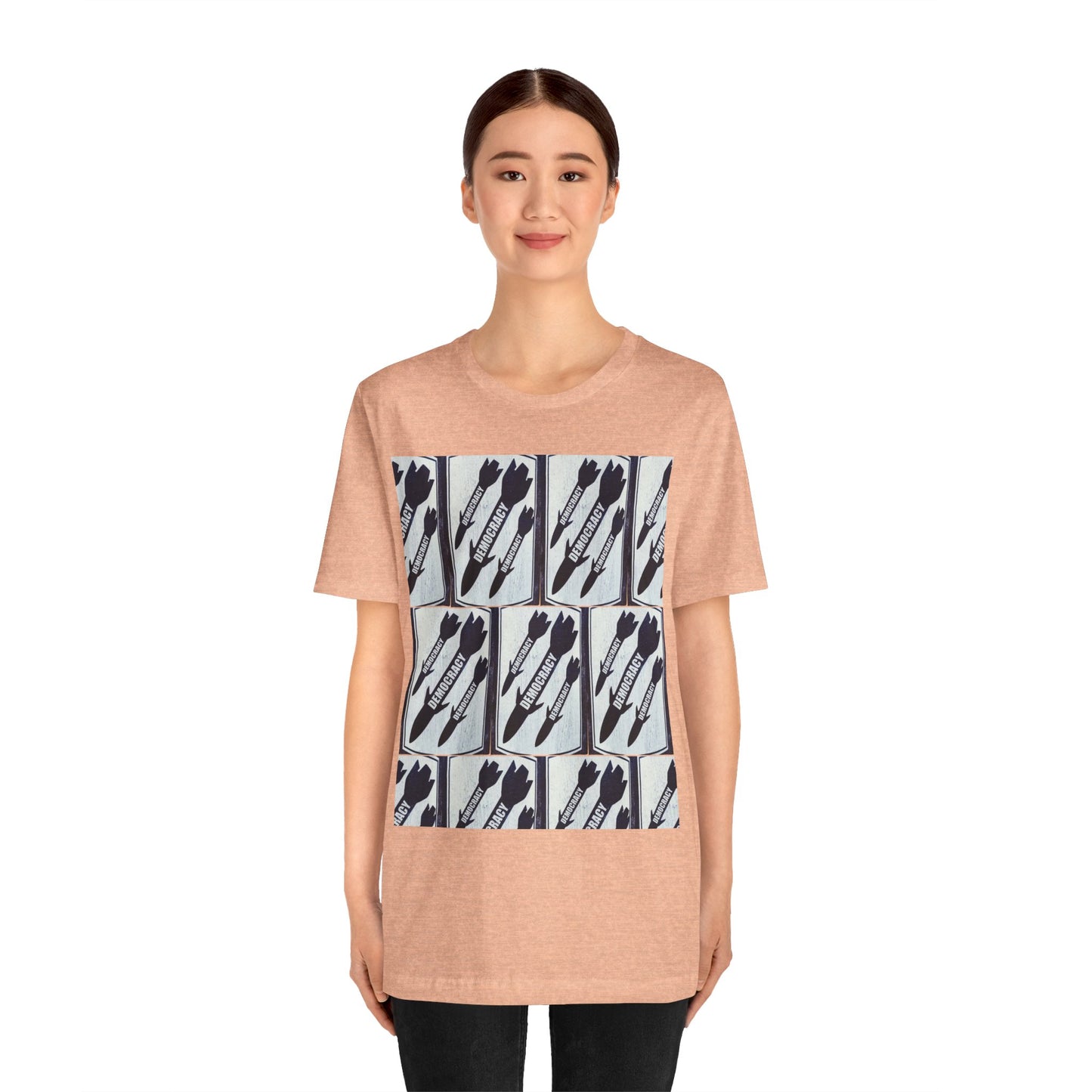 Protest T‑Shirt — DEMOCRATIC MISSILES