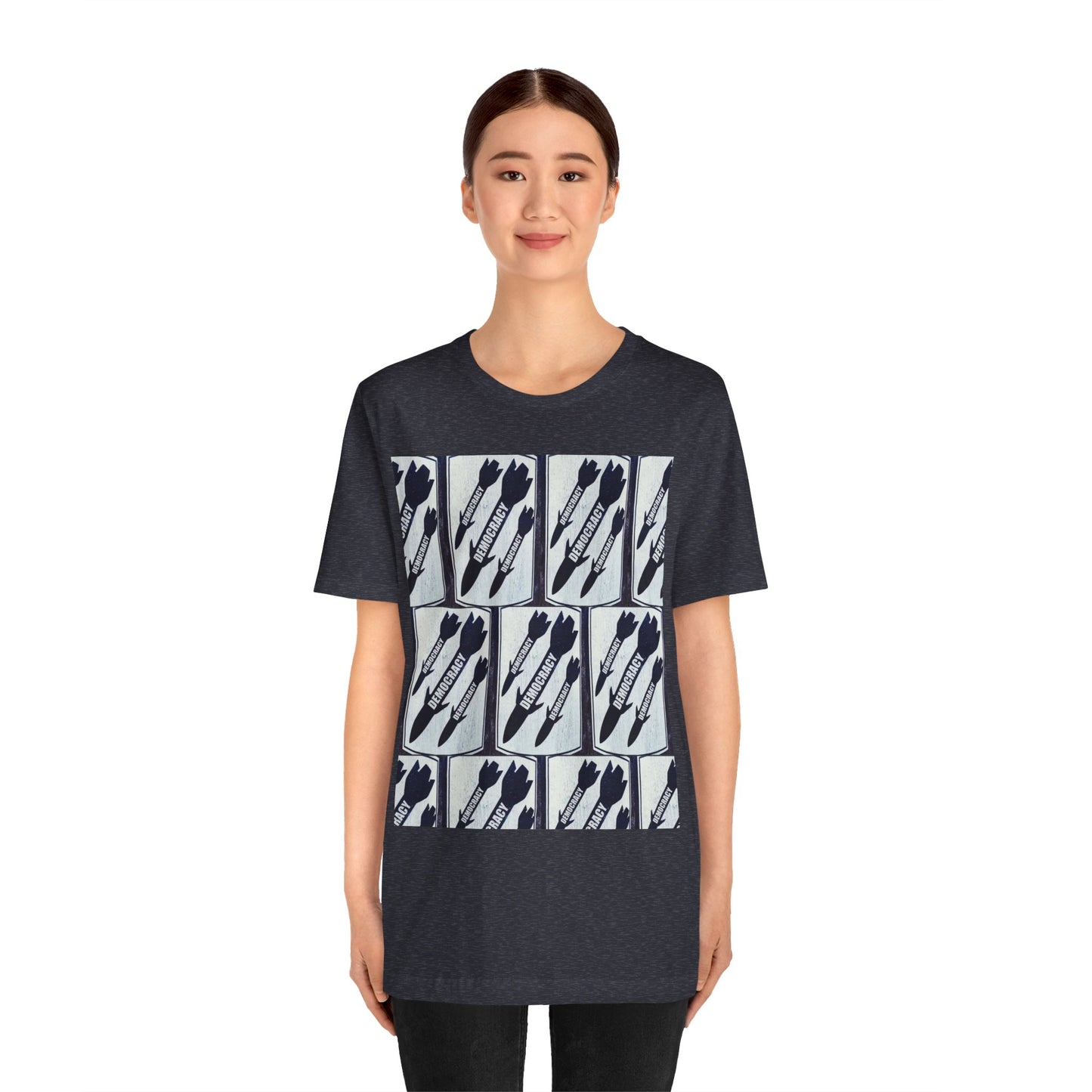 Protest T‑Shirt — DEMOCRATIC MISSILES