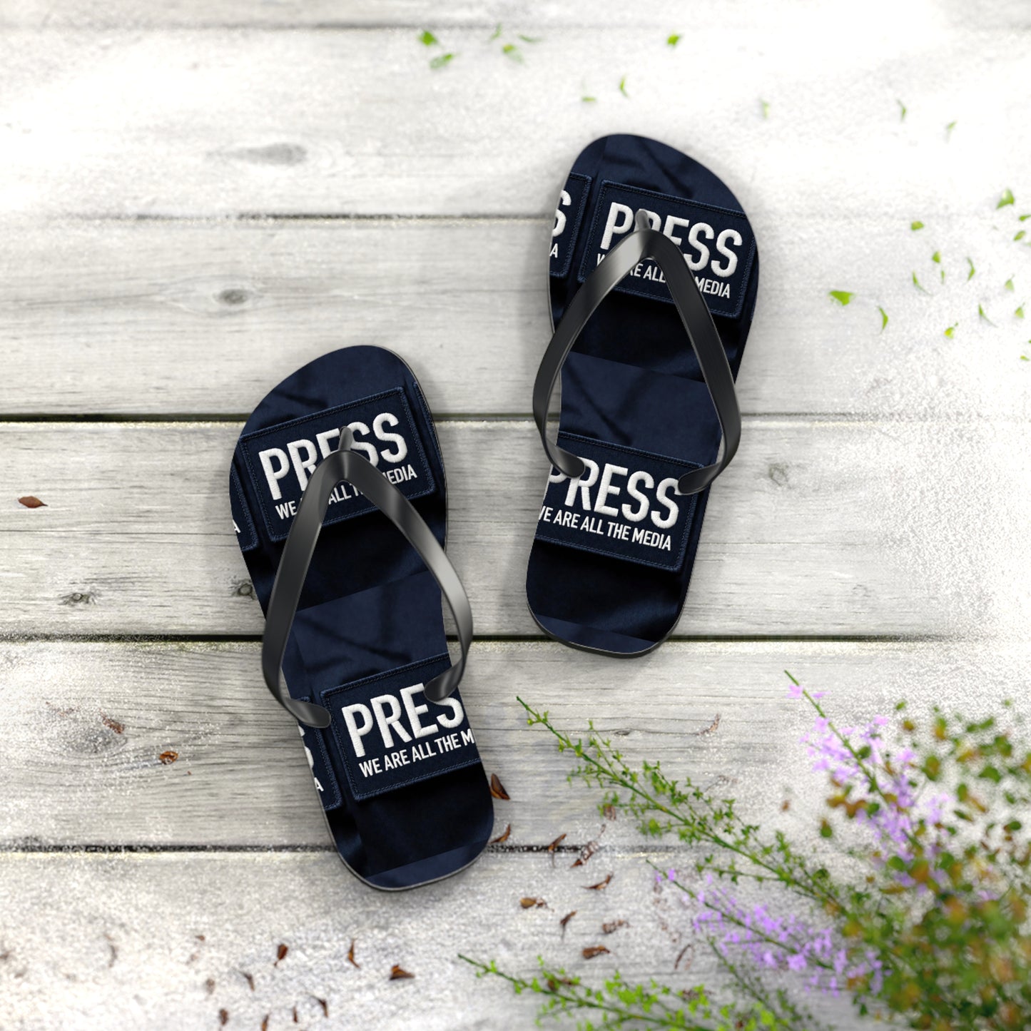 Press Freedom Flip Flops – PRESS ONLY