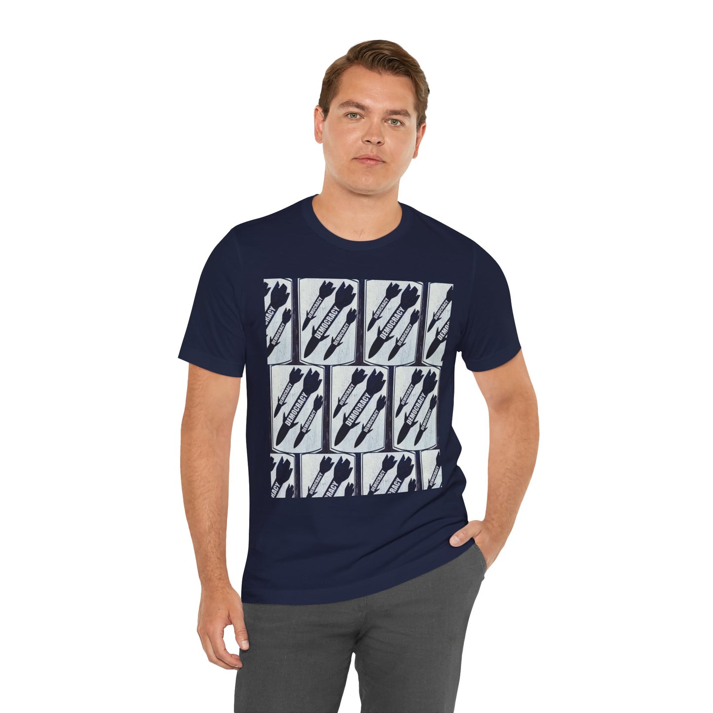 Protest T‑Shirt — DEMOCRATIC MISSILES