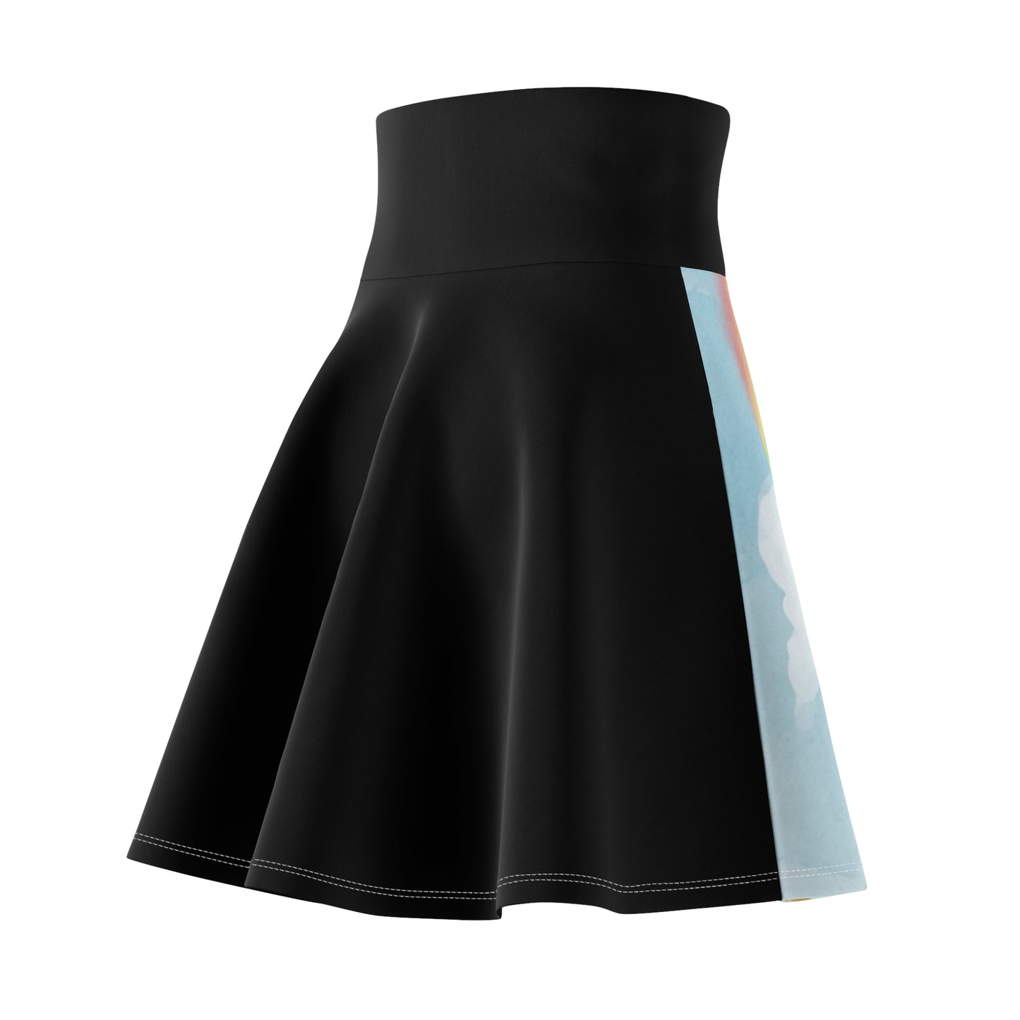Women's Skater Skirt — Flower Shooting Rainbow