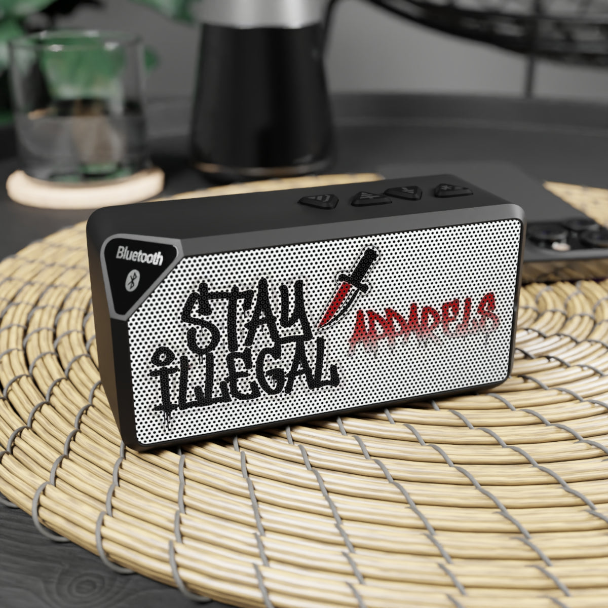 Bluetooth Speaker — Stay Illegal Graffiti Design 1