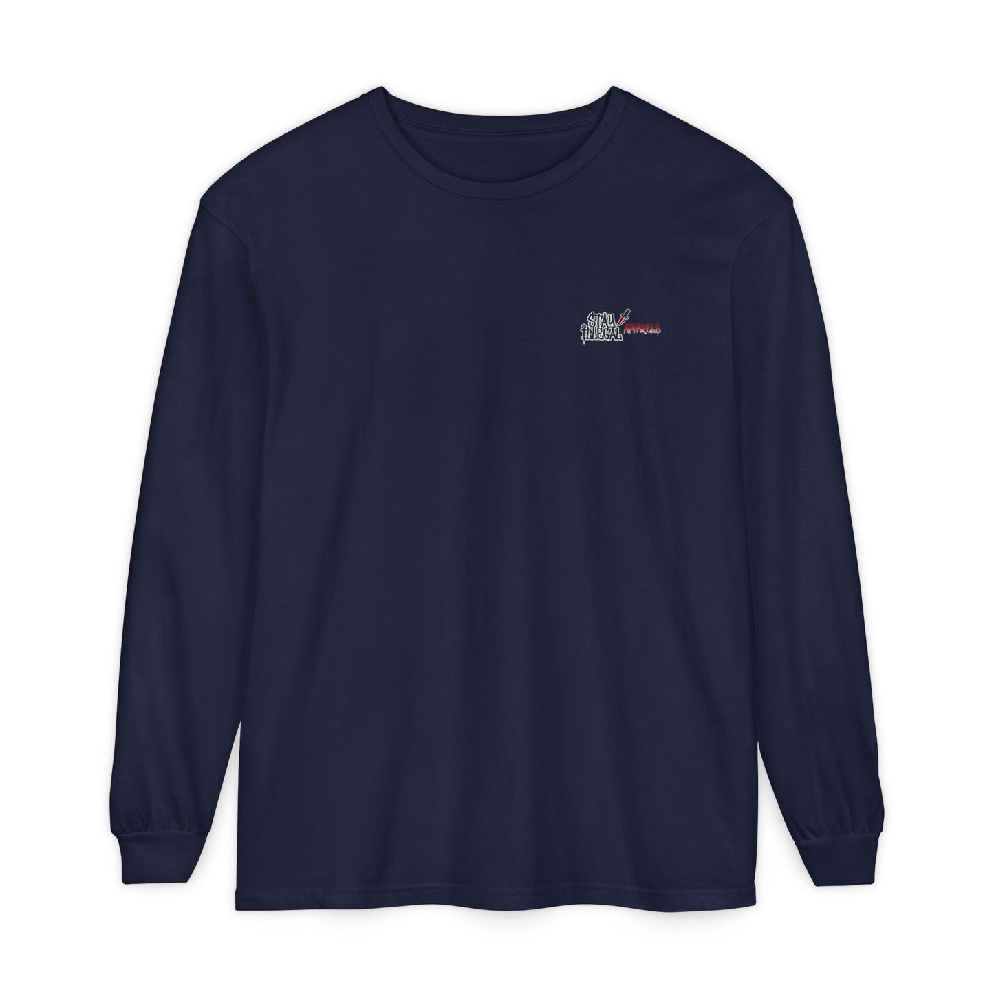 Long Sleeve Tee — More Europe 50euros Back Print