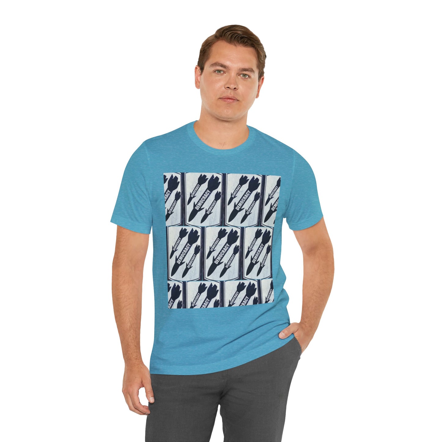 Protest T‑Shirt — DEMOCRATIC MISSILES