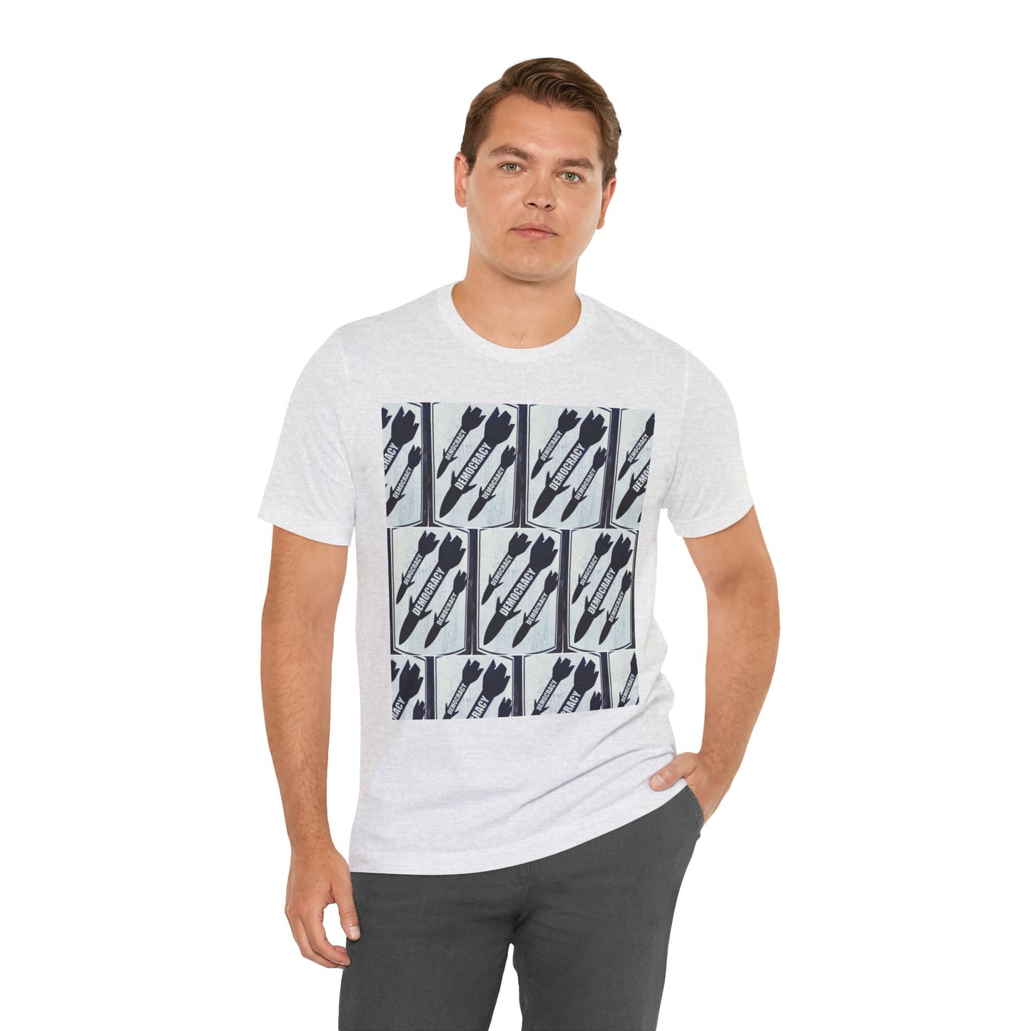 Protest T‑Shirt — DEMOCRATIC MISSILES