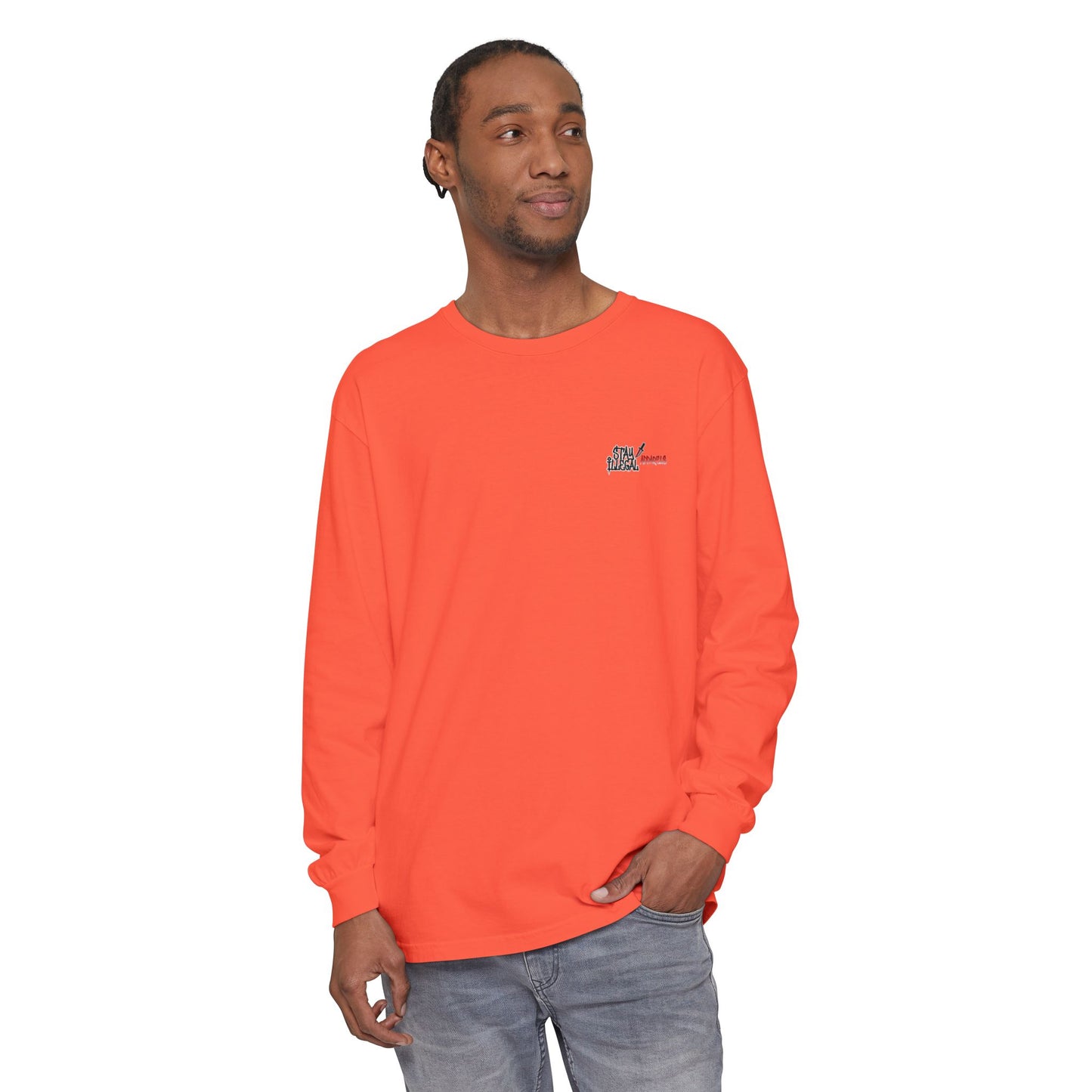Stay Illegal Isignia - Plain Colour Long Sleeve Tee