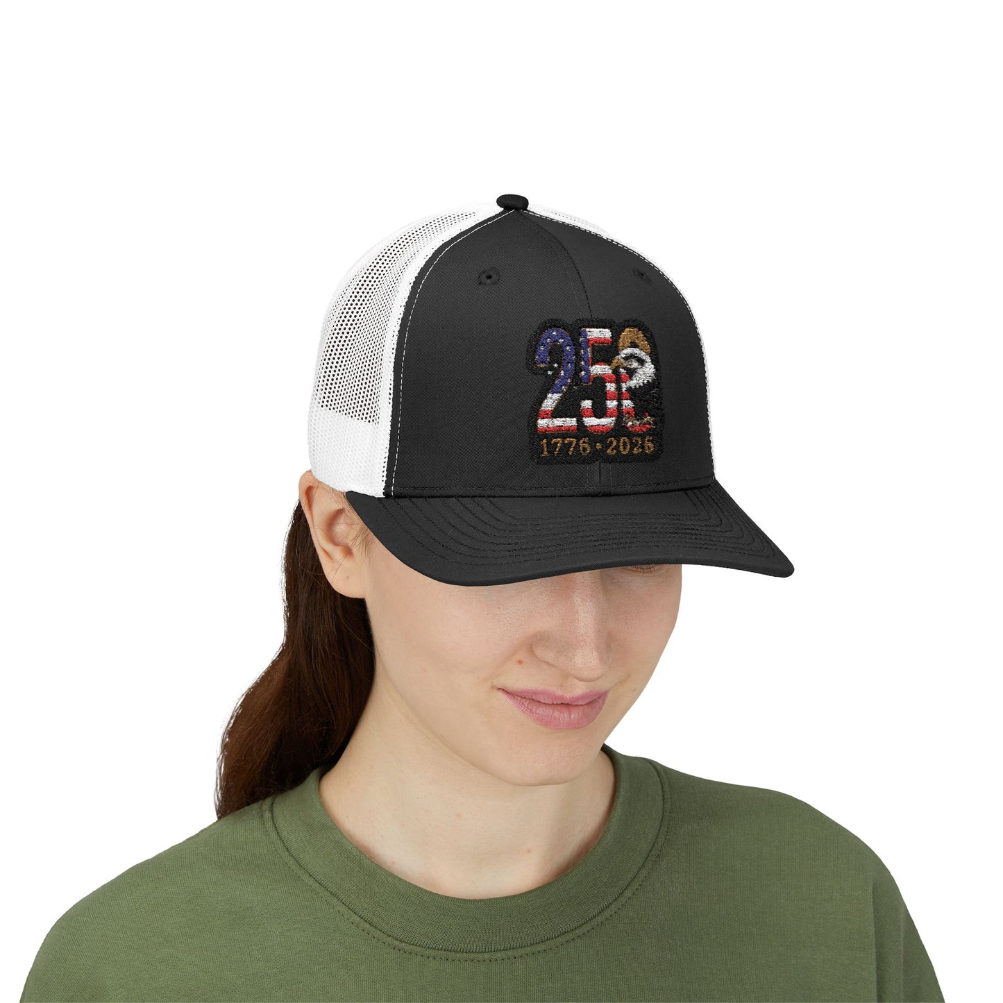 Stay Illegal Trucker Cap — USA 250th Anniversary Eagle Patch