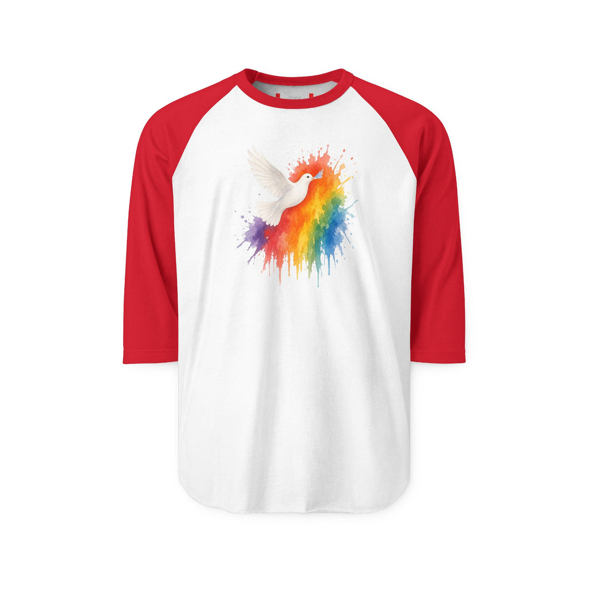 Stay Illegal Raglan 3/4 Sleeve T-Shirt — Gay Dove
