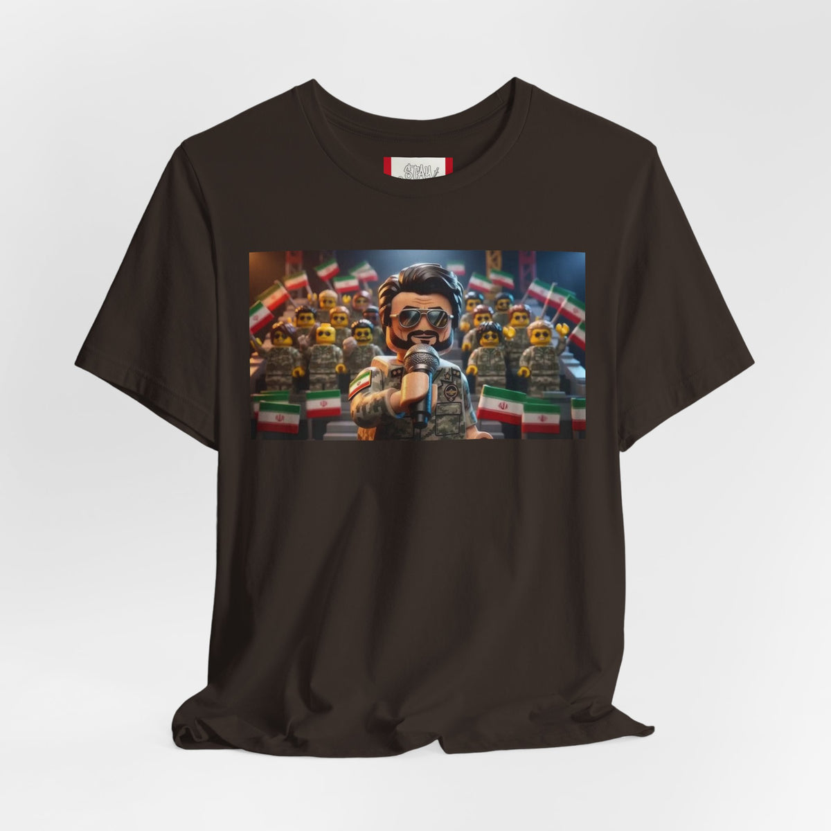 Propaganda T‑Shirt — IRAN LEGOS — IRGC Crowd Control