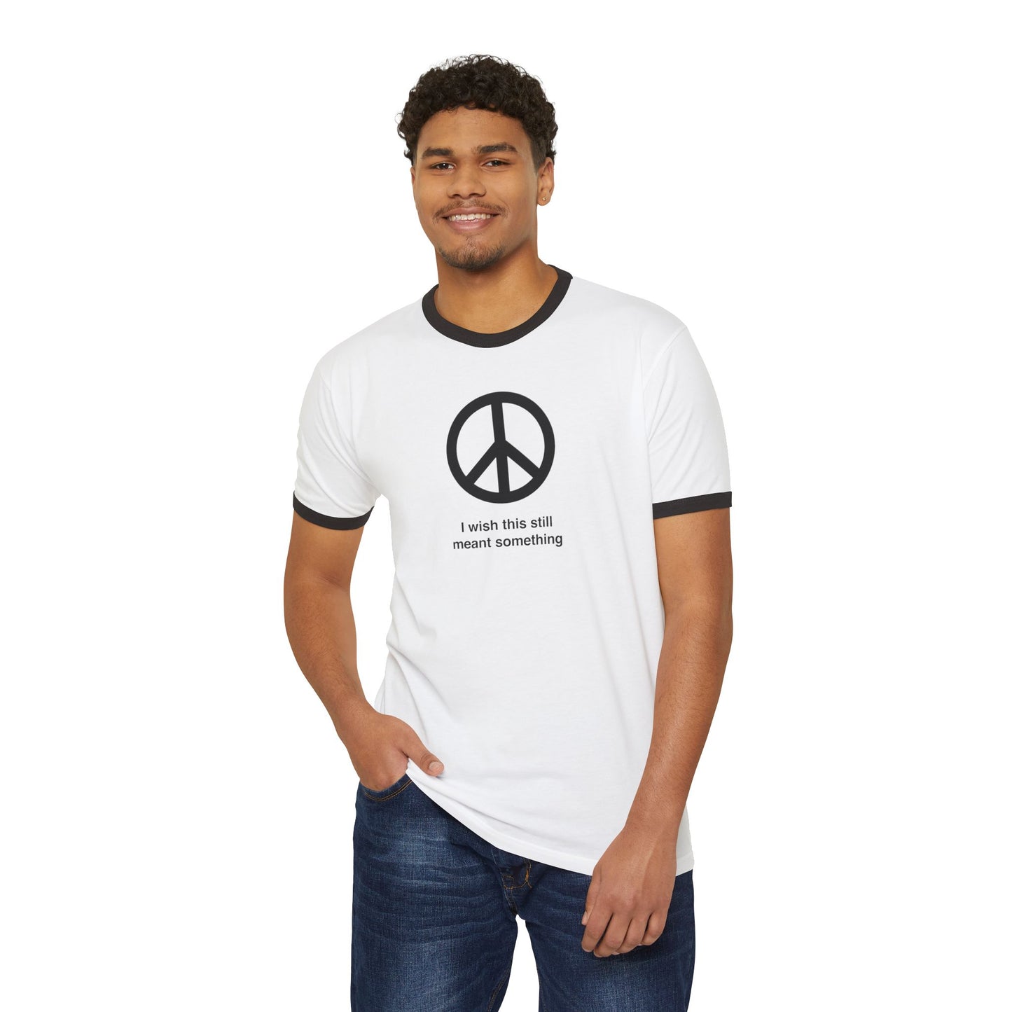 Stay Illegal Ringer T-Shirt — Ban The Bomb