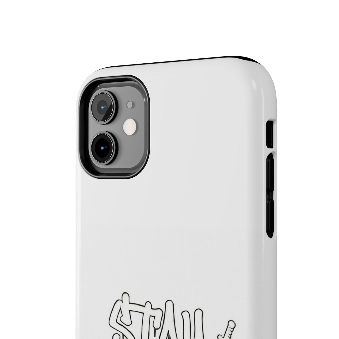 Coque de téléphone Stay Illegal - Blanc/Rouge robuste