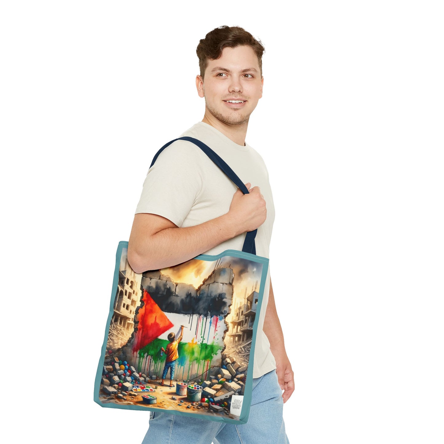 Bolso de hombro Tote — Palestine Paint