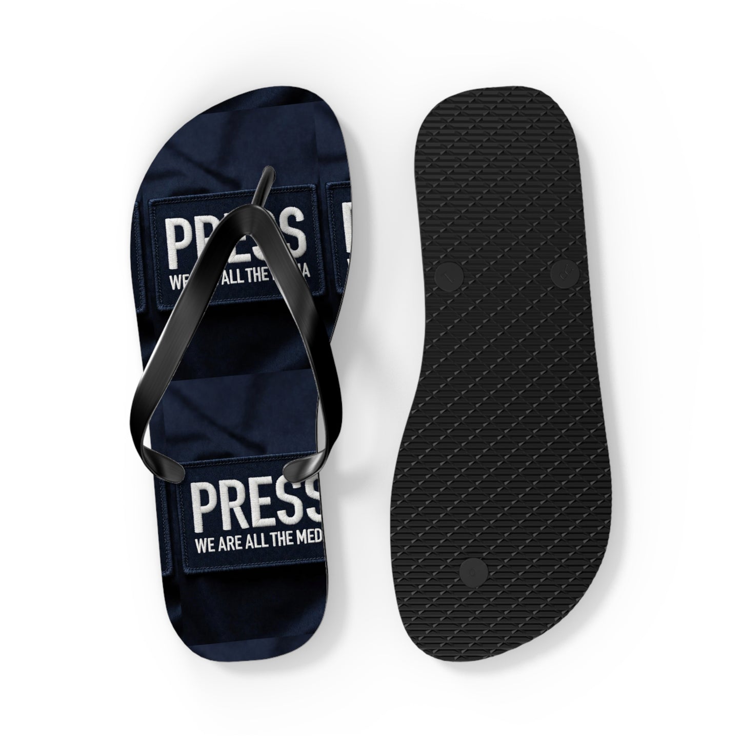 Press Freedom Flip Flops – PRESS ONLY