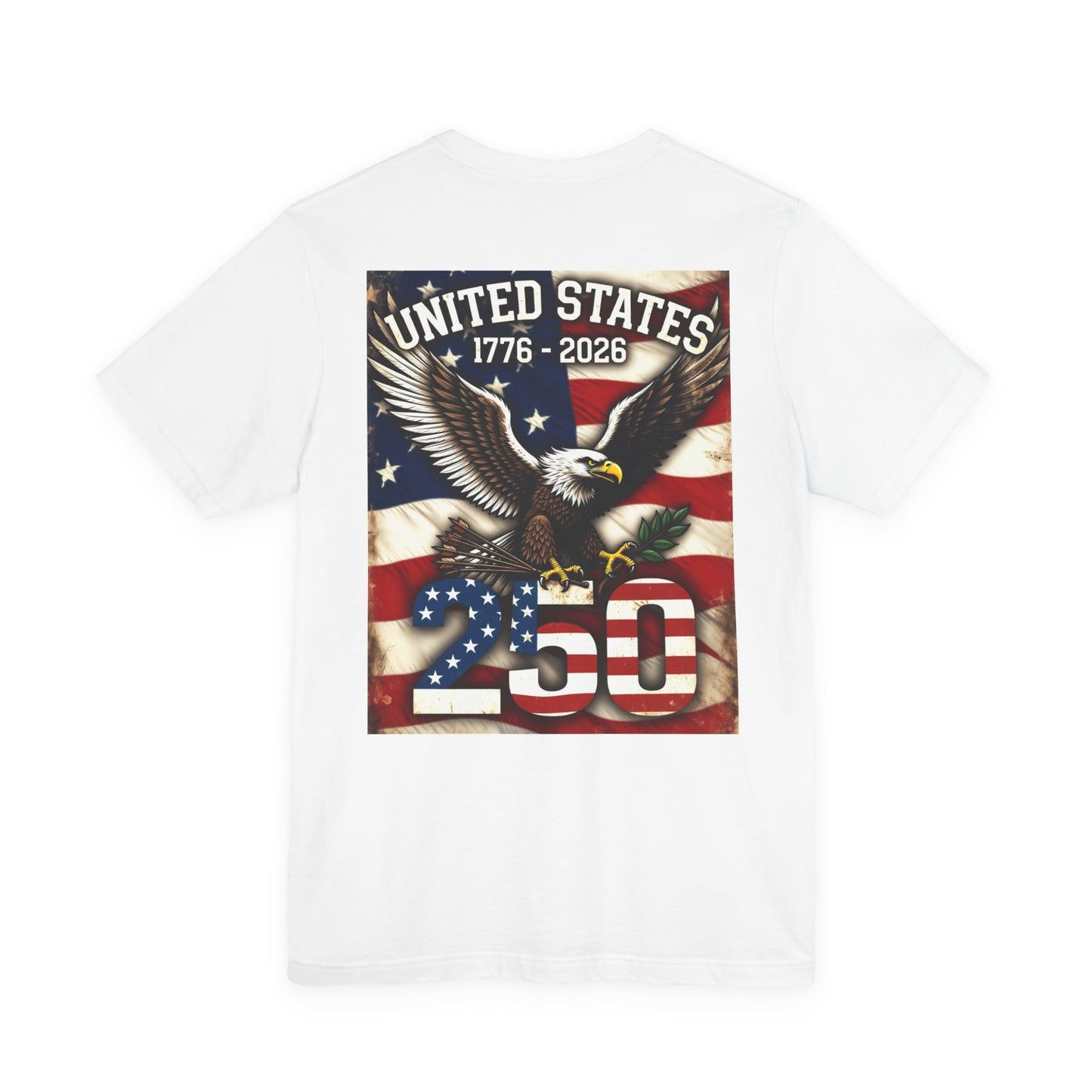 Back Print T‑Shirt — USA 250 EAGLE