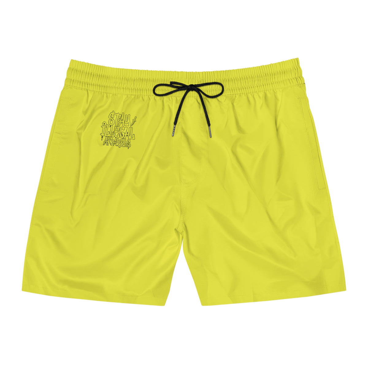 Plain Insignia - Stay Illegal Men's Yellow Swim Shorts