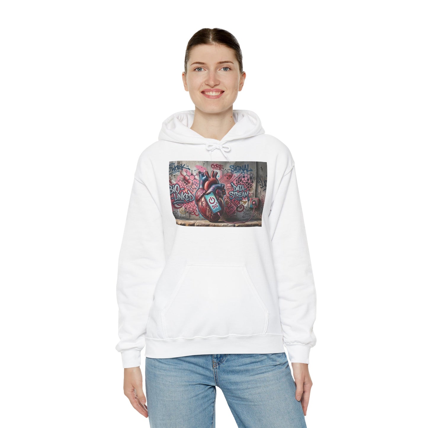 Stay Illegal Graffiti Hoodie - Mobile Heart