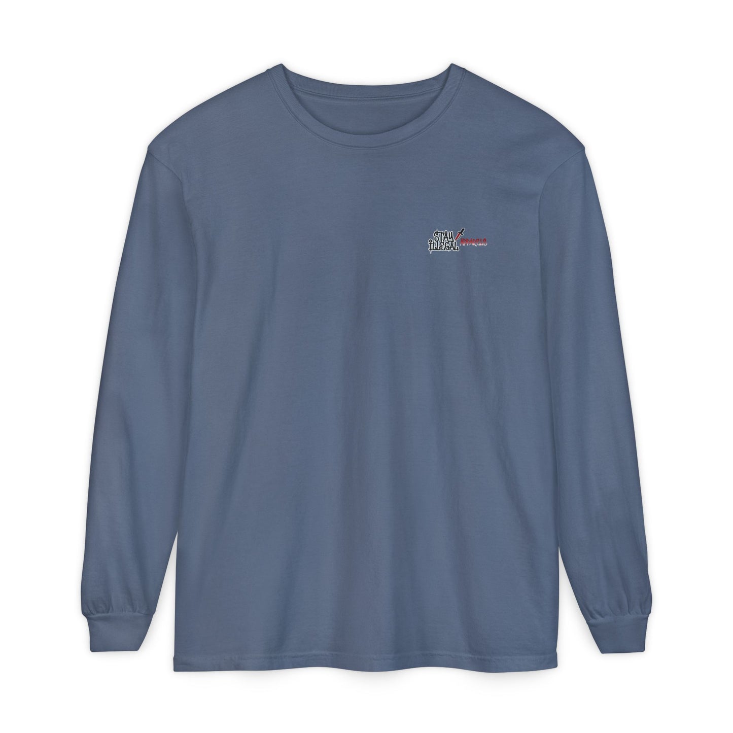 Long Sleeve Tee — More Europe 50euros Back Print