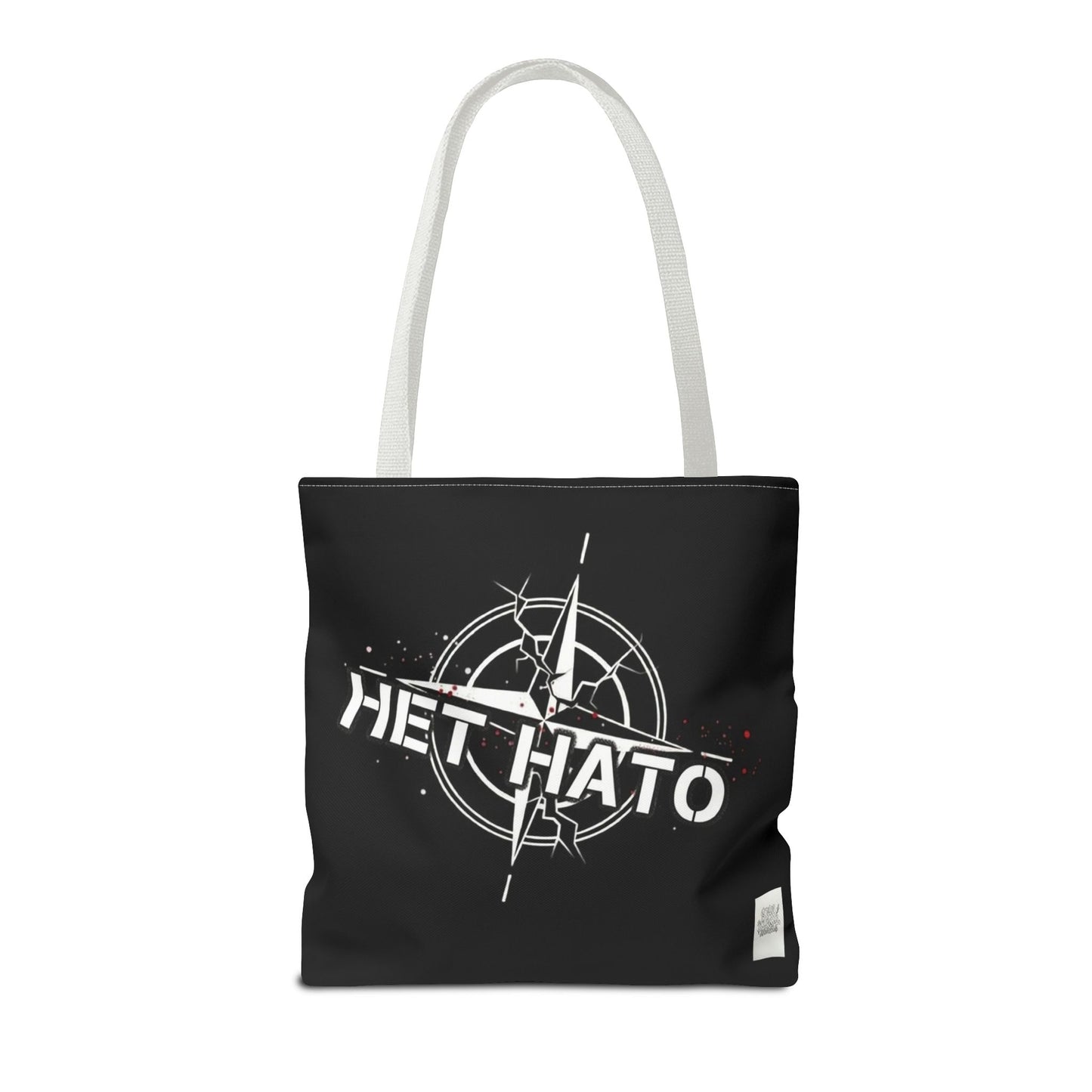 Bolso de mano negro NO A LA OTAN — Anti-OTAN inglés/ruso