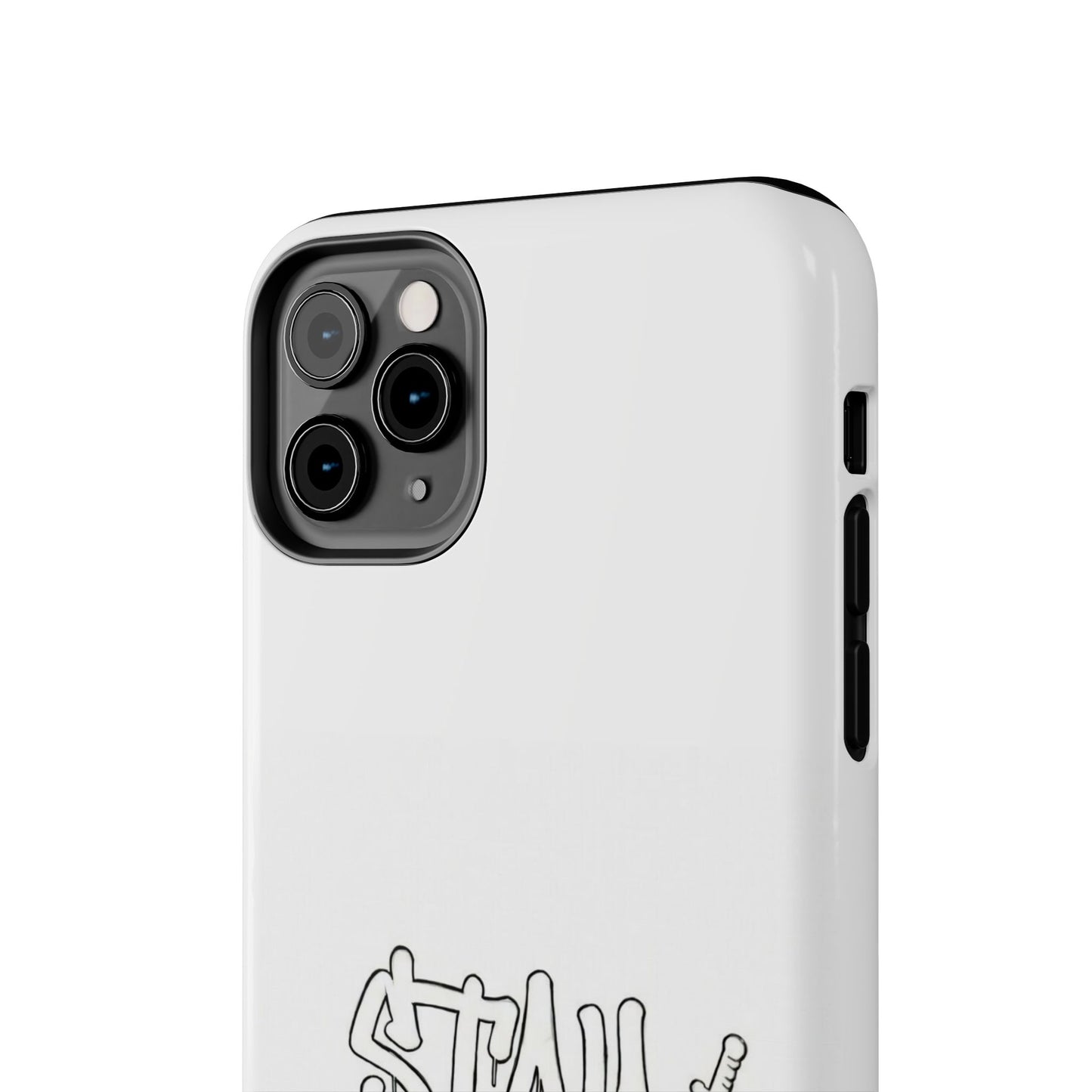 Coque de téléphone Stay Illegal - Blanc/Rouge robuste