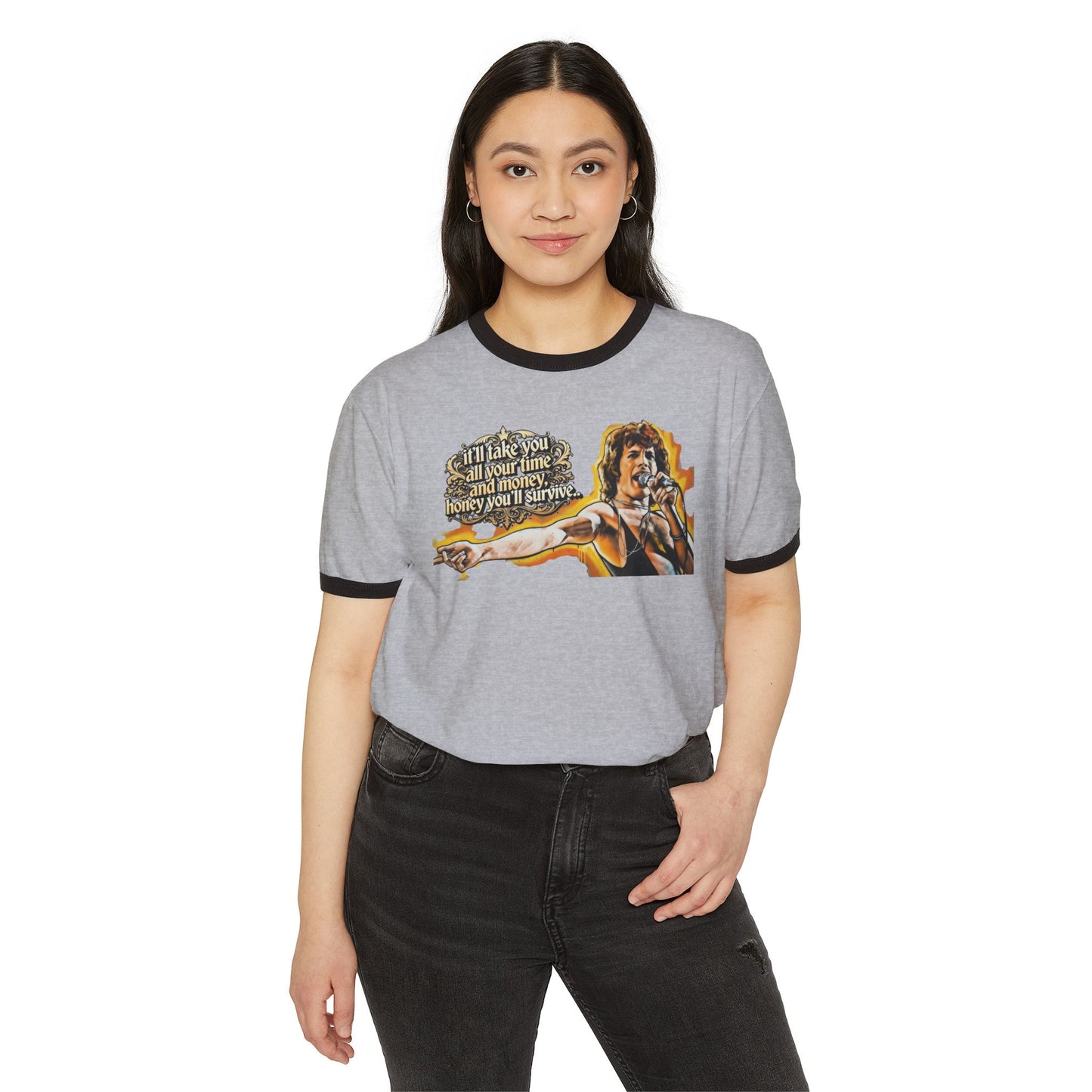 Stay Illegal Ringer T-Shirt — Freddie You Survive