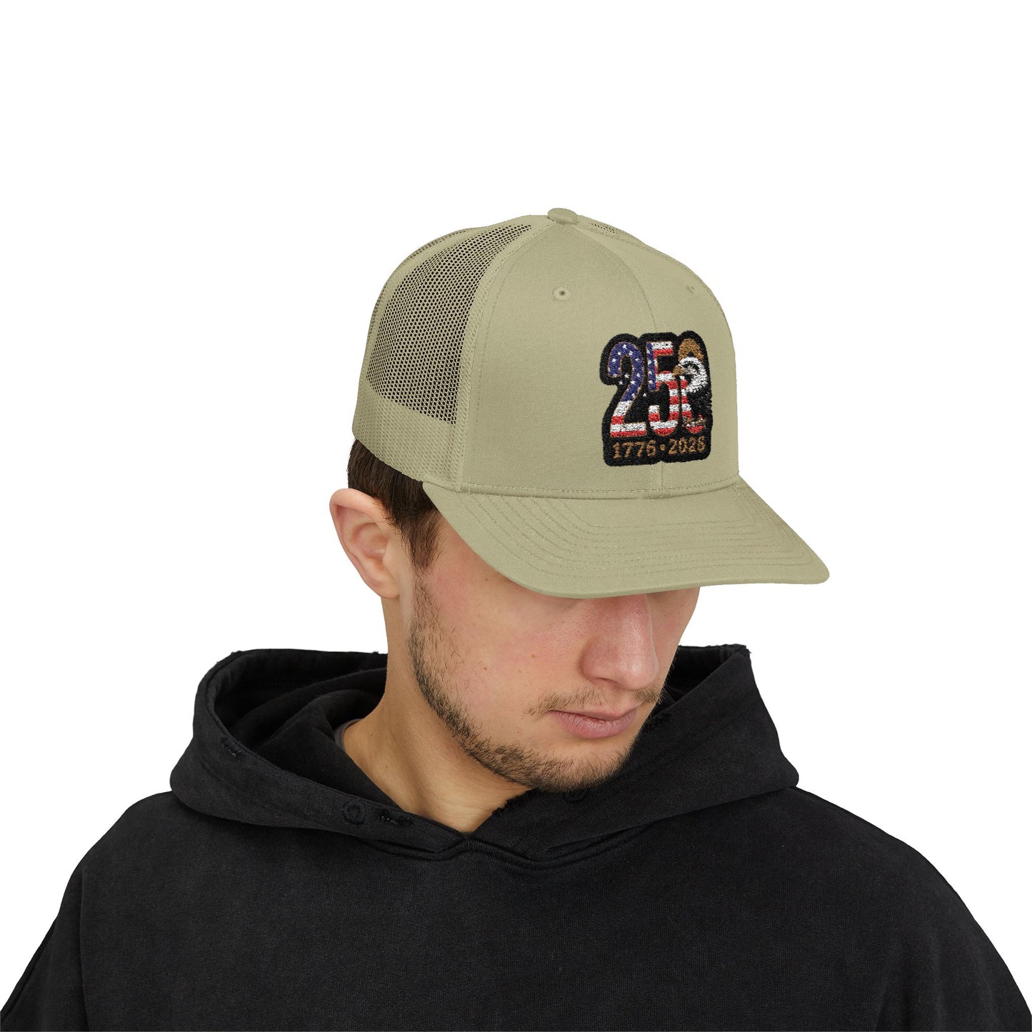 Stay Illegal Trucker Cap — USA 250th Anniversary Eagle Patch