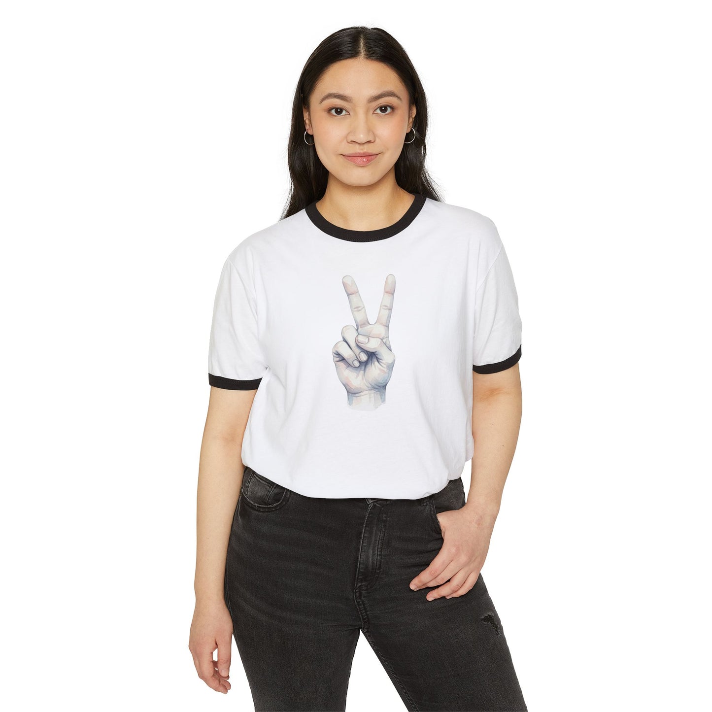 Stay Illegal Ringer T-Shirt — Fingers Of Victory