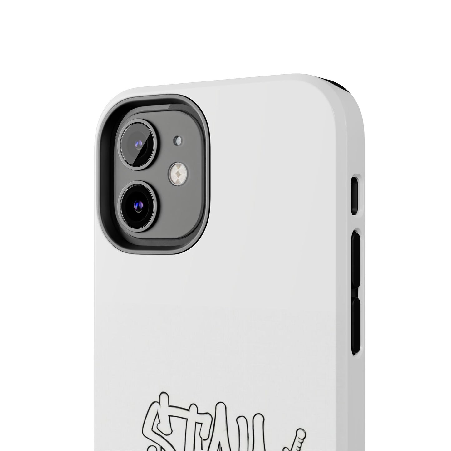 Coque de téléphone Stay Illegal - Blanc/Rouge robuste