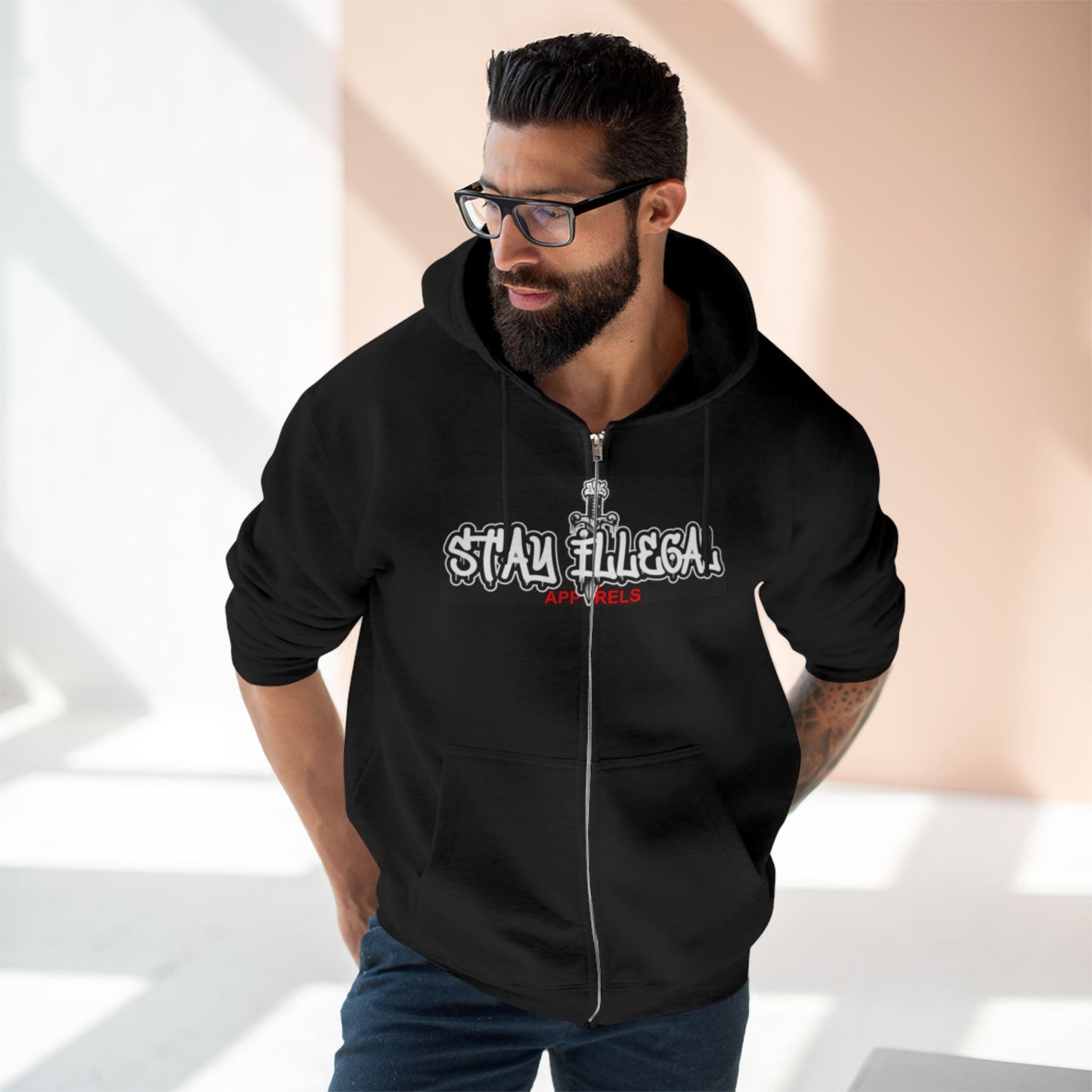 Eye Of The Beholder Hoodie — Stay Illegal Zip Hoodie