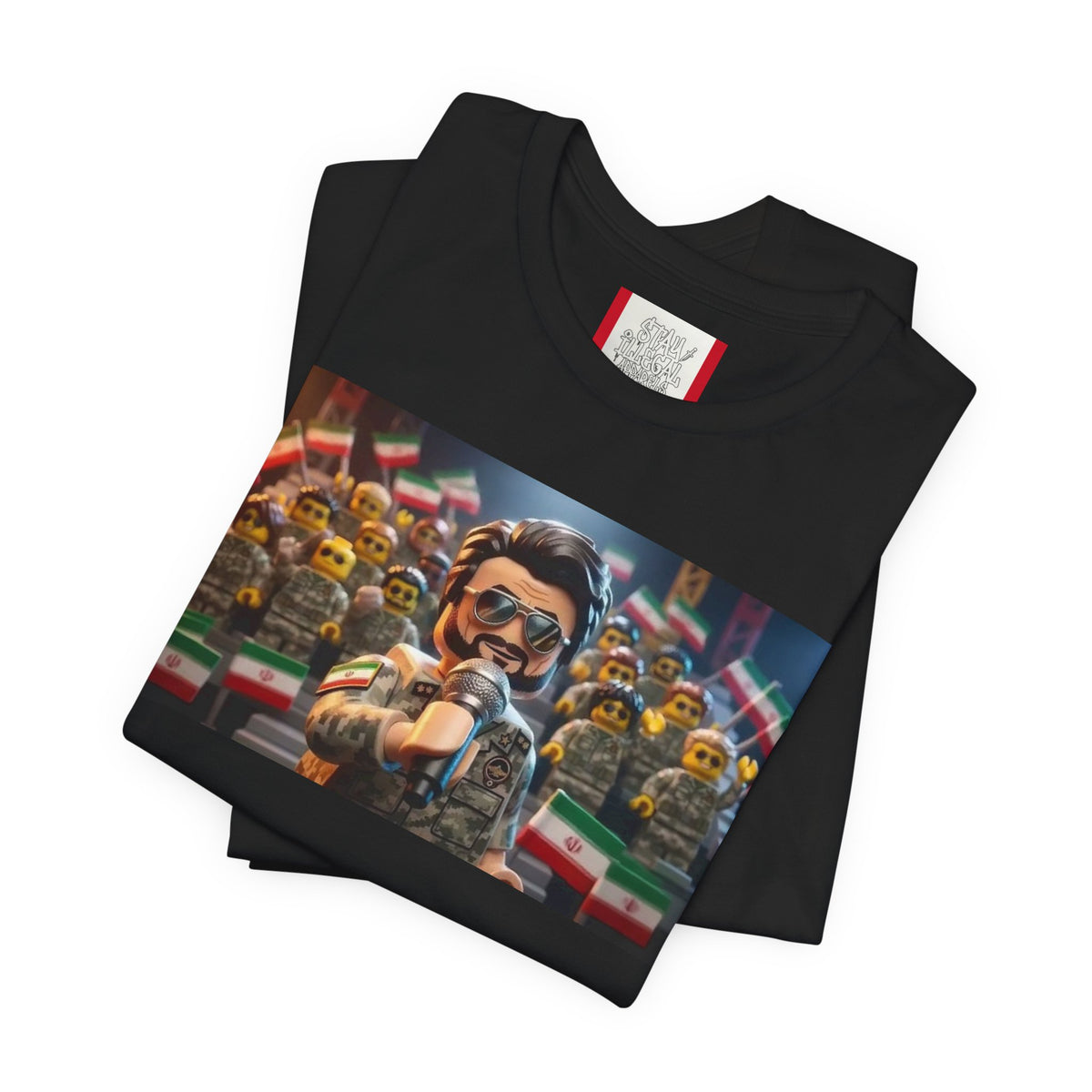 Propaganda T‑Shirt — IRAN LEGOS — IRGC Crowd Control