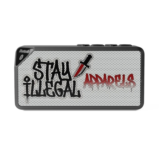 Bluetooth Speaker — Stay Illegal Graffiti Design 1