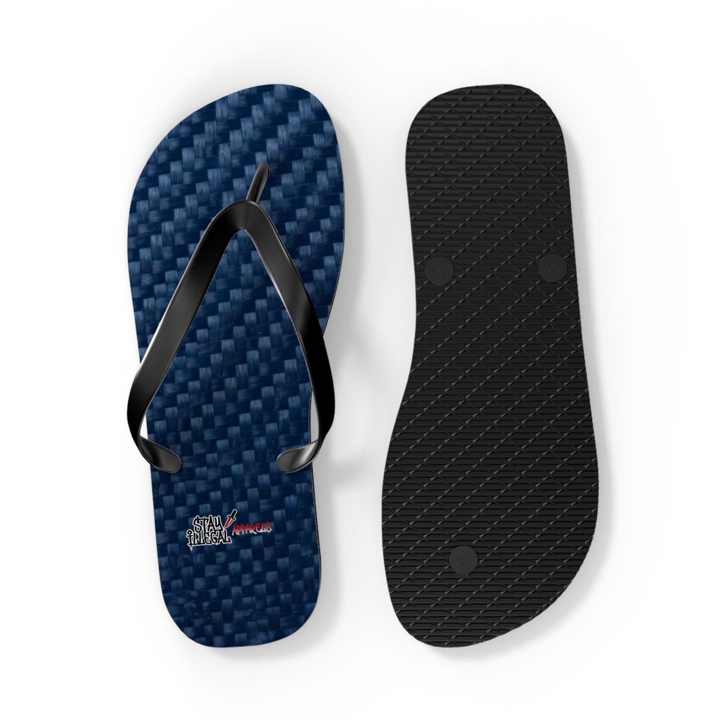 Carbon Fibre Flip Flops – Stay Illegal Blue