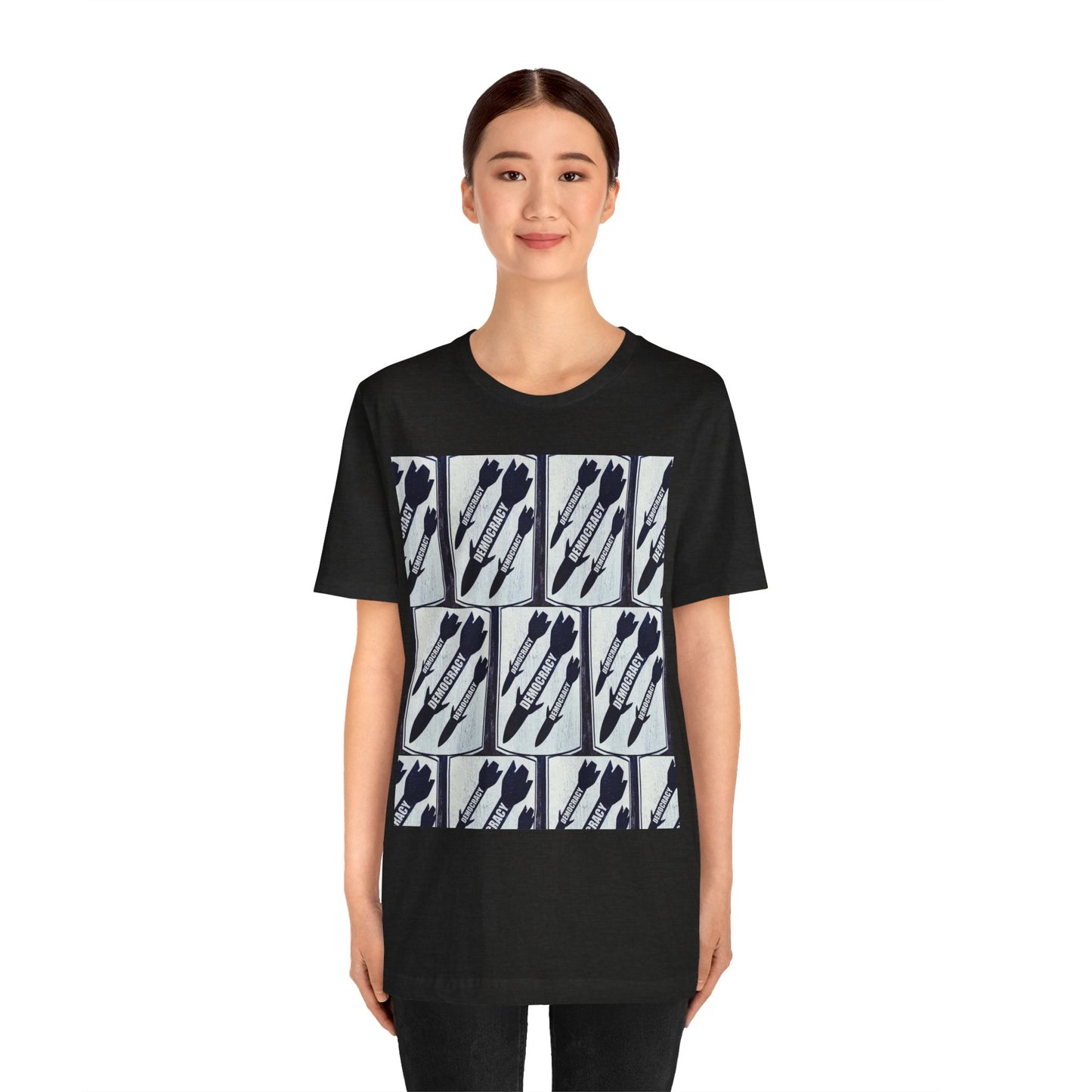 Protest T‑Shirt — DEMOCRATIC MISSILES