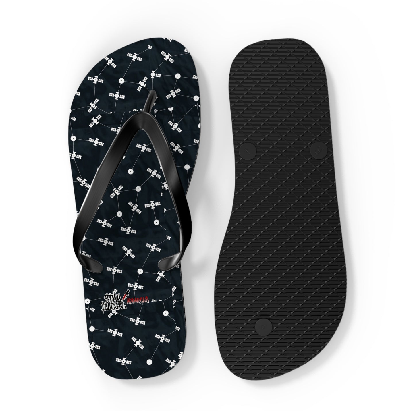 Satellite Flip Flops – Stay Illegal Satellite Black