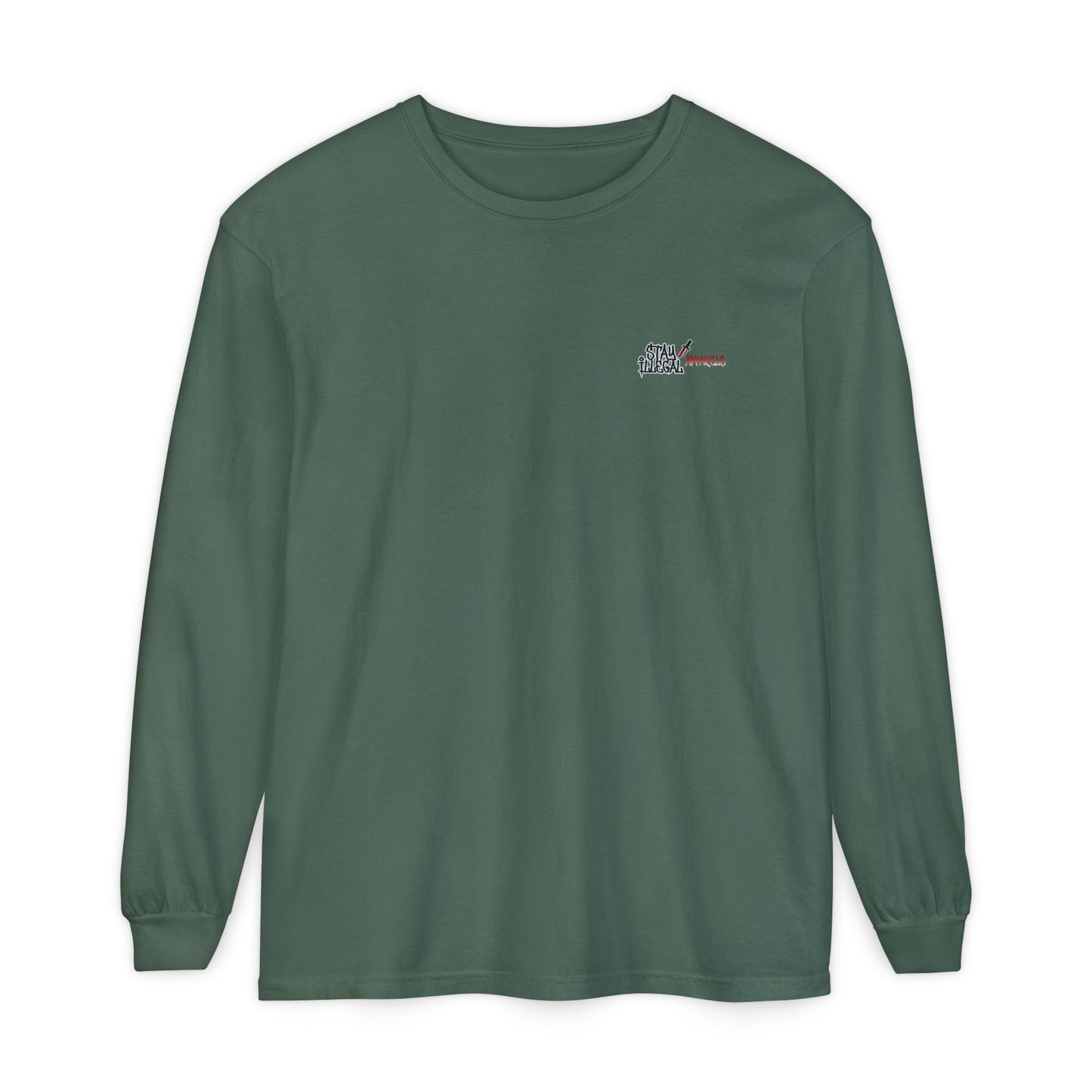 Long Sleeve Tee — More Europe 50euros Back Print