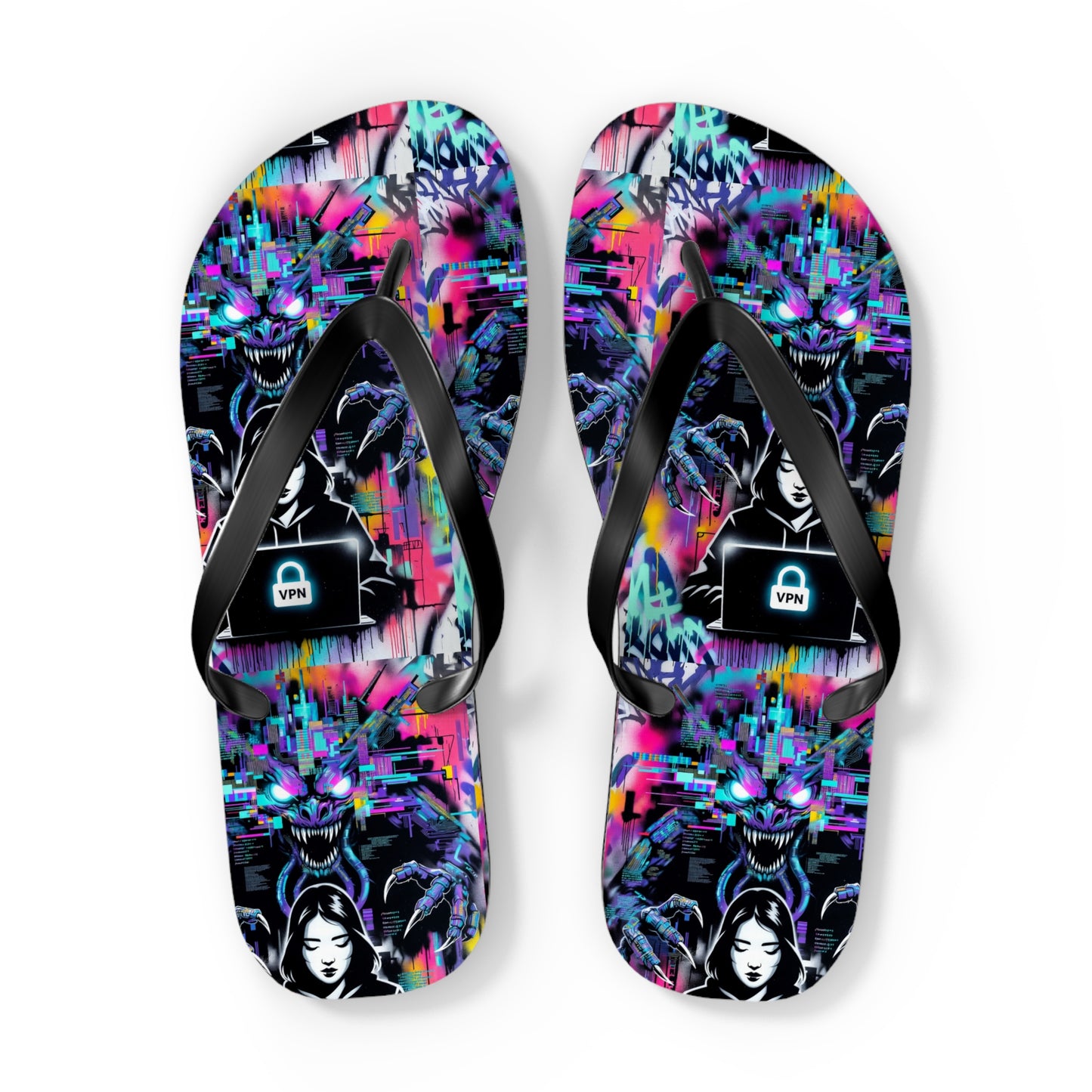 VPN Beach Flip Flops – Power Surge