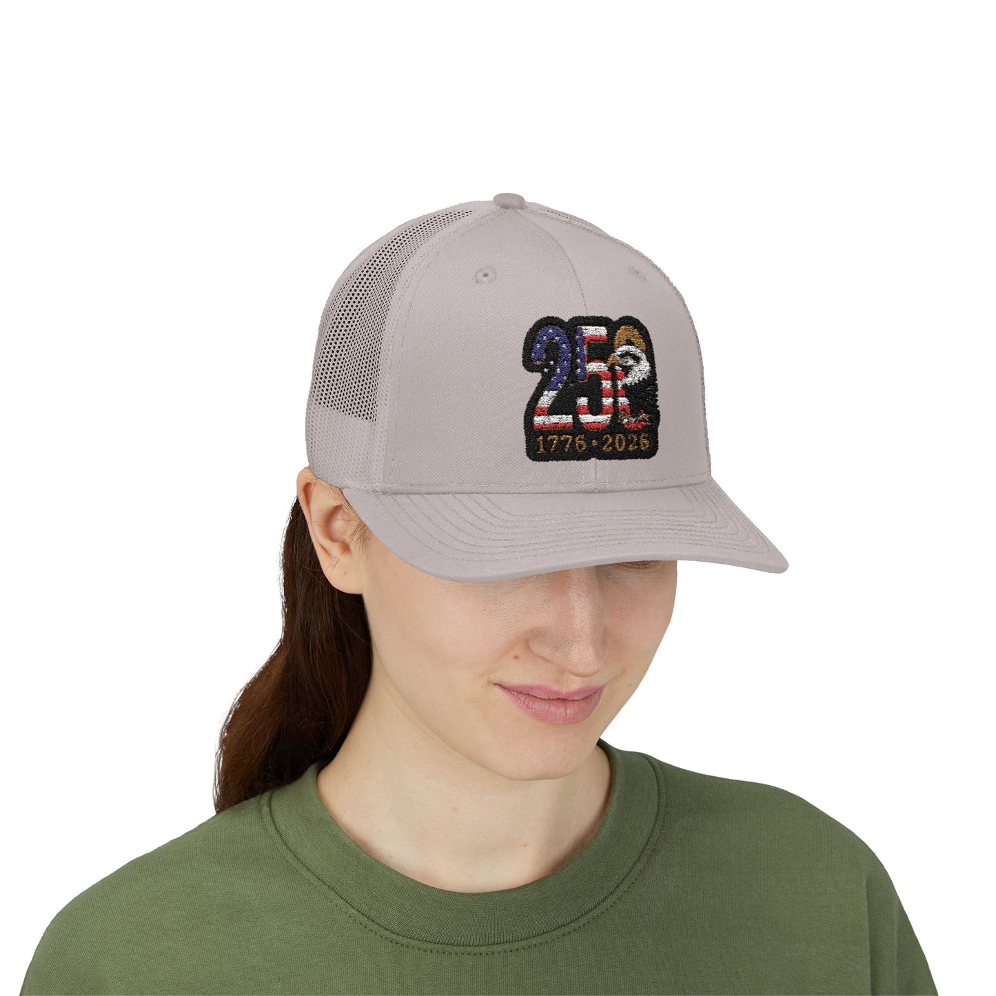 Stay Illegal Trucker Cap — USA 250th Anniversary Eagle Patch