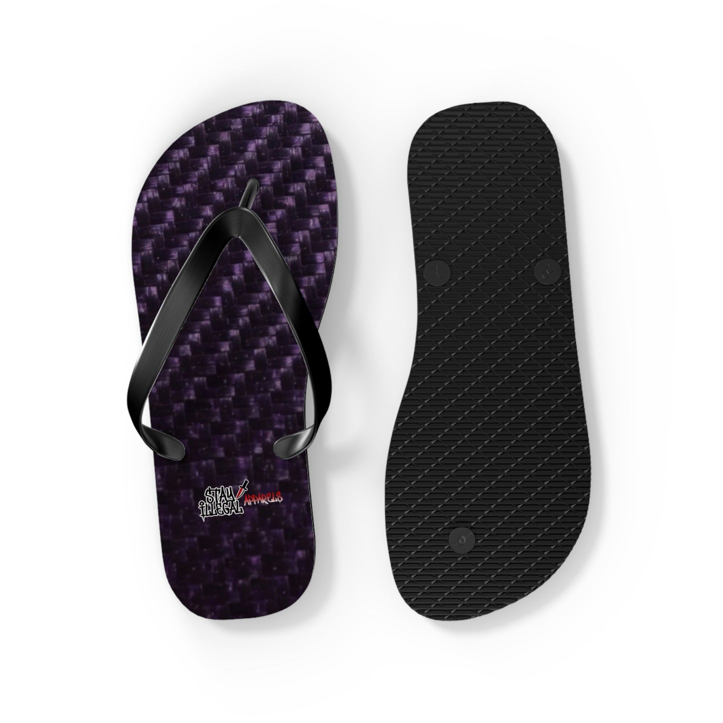 Carbon Fibre Flip Flops – Stay Illegal Purple